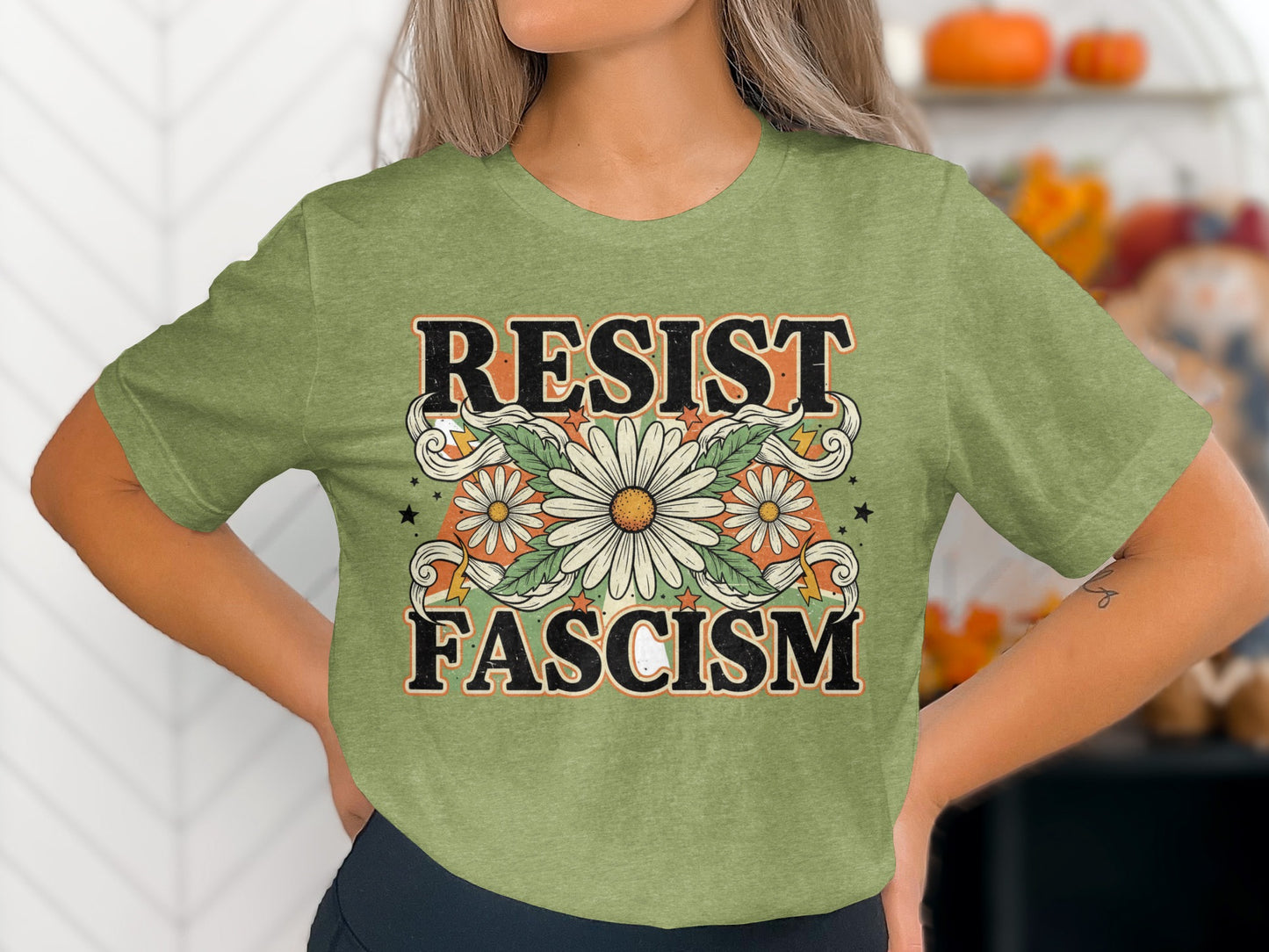 Resist Fascism Graphic T-Shirt Bold Statement product