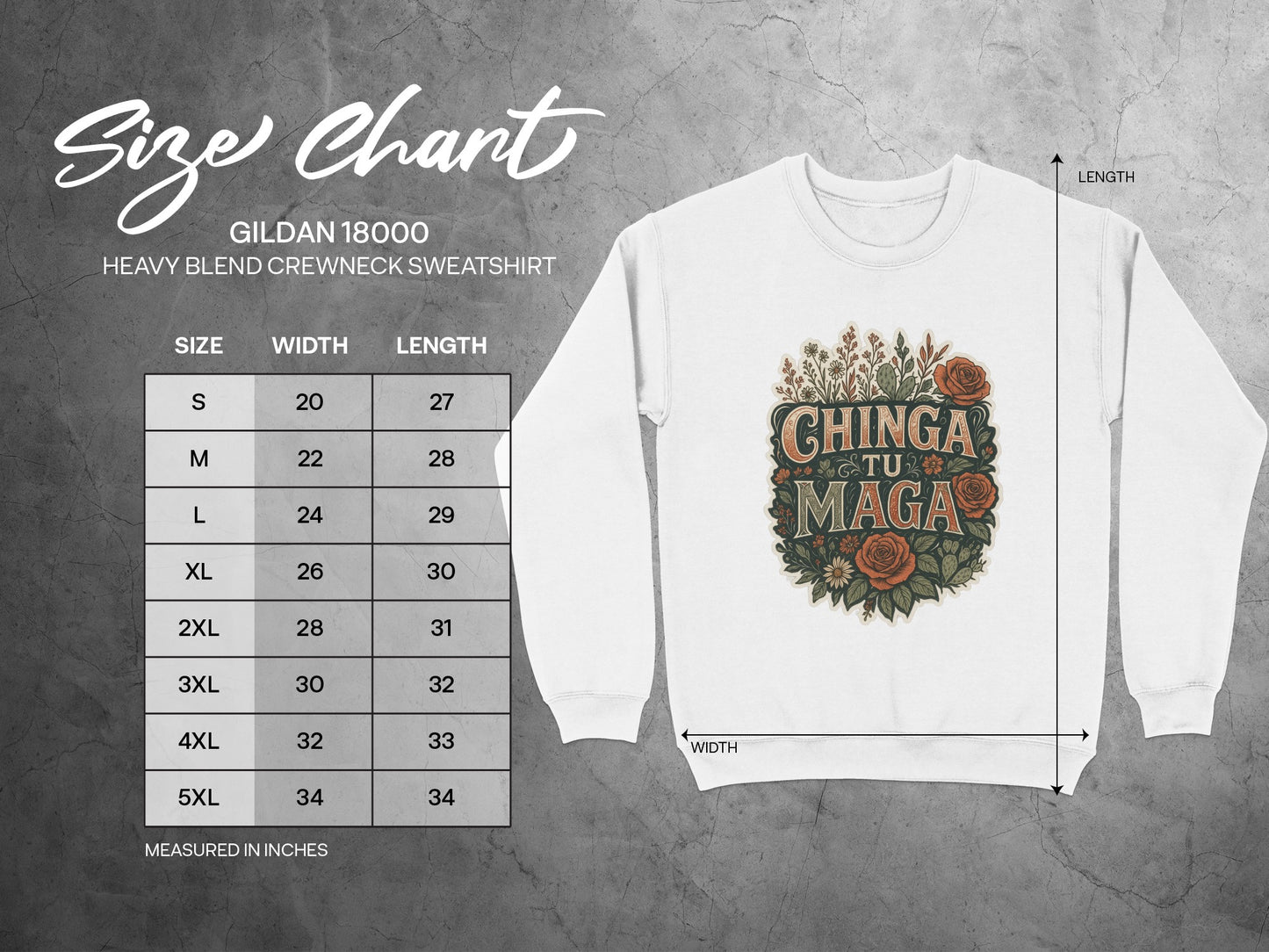 Chinga Tu Maga Printed Crewneck Sweatshirt product