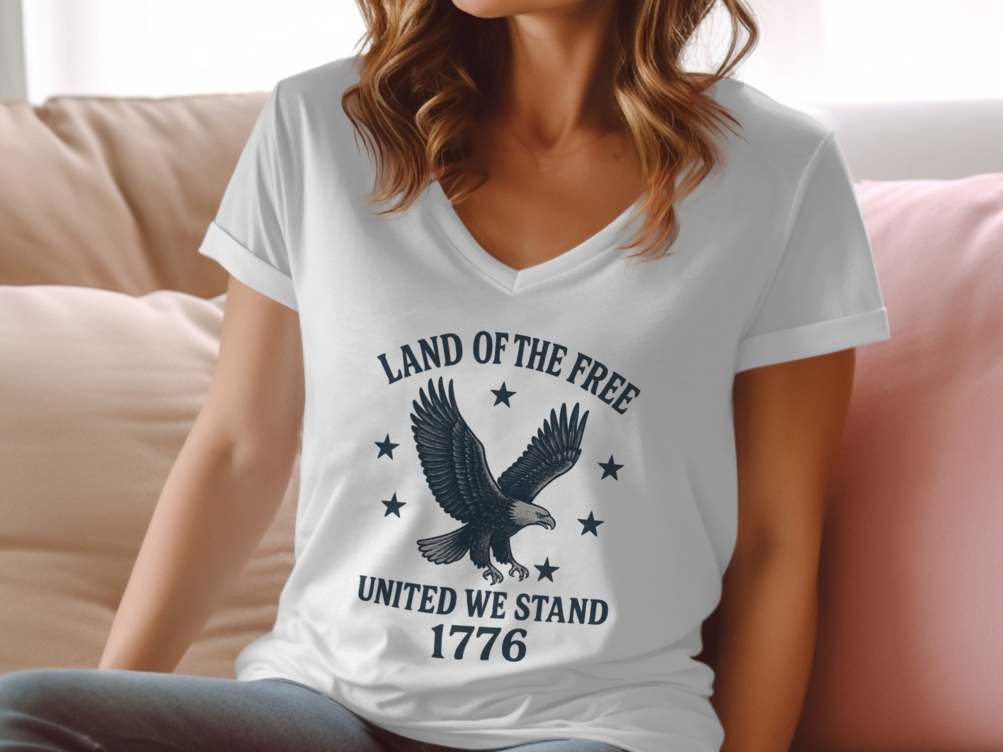 Land Of The Free United We Stand 1776 T-Shirt product