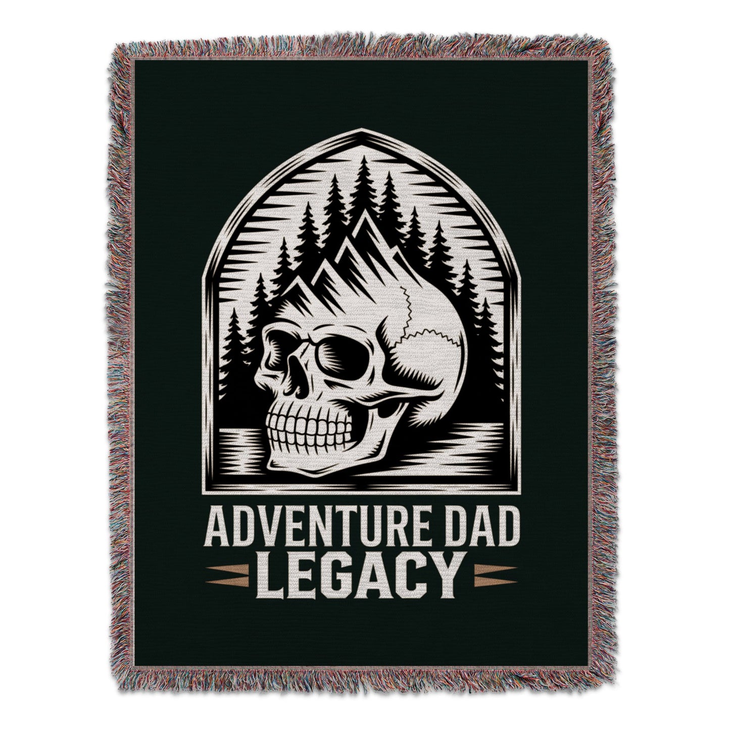 Adventure Dad Legacy Skull Design Blanket Product