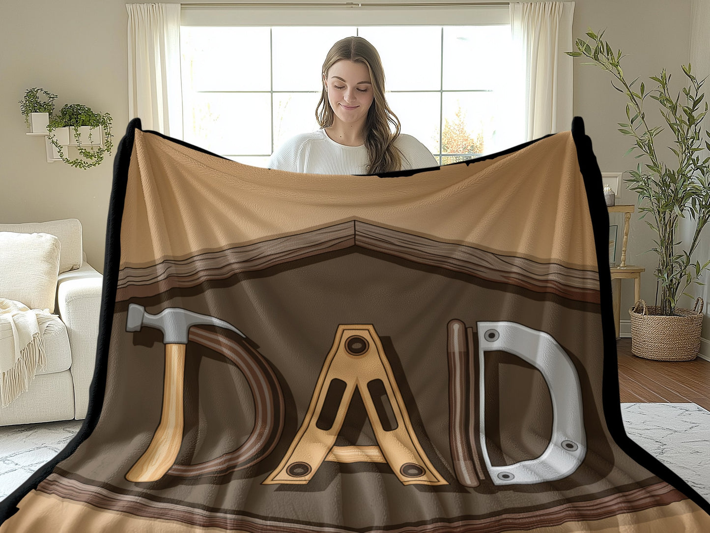 Unique Cozy Dad's Workshop Design Blanket product