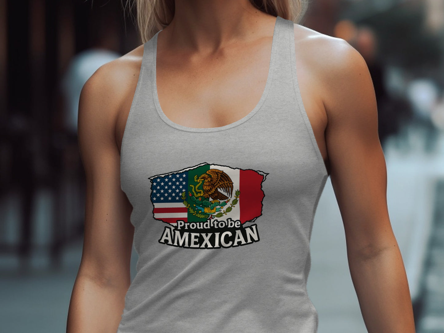 Proud to be AMEXICAN Flag Themed Tank Top product type
