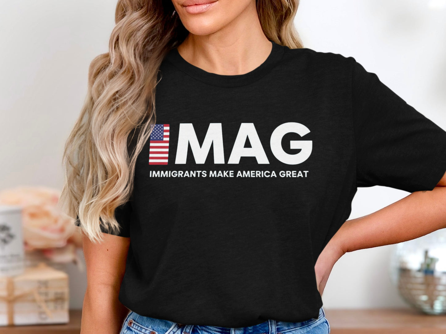 Immigrants Make America Great Statement Shirt product