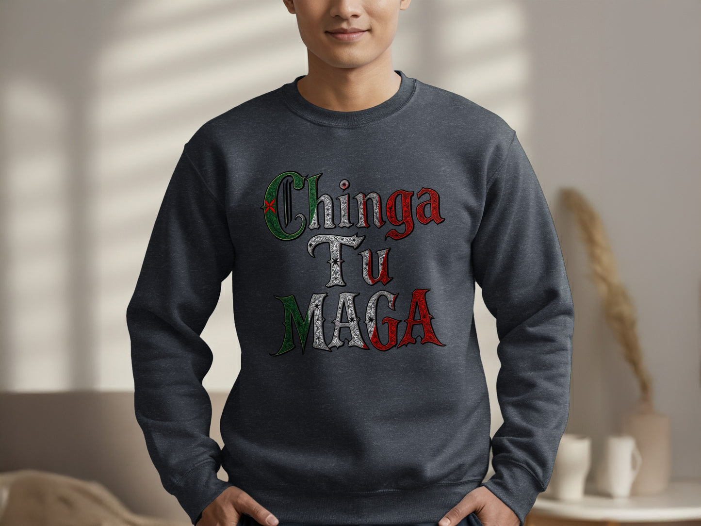 Chinga Tu Maga Graphic Sweatshirt product type
