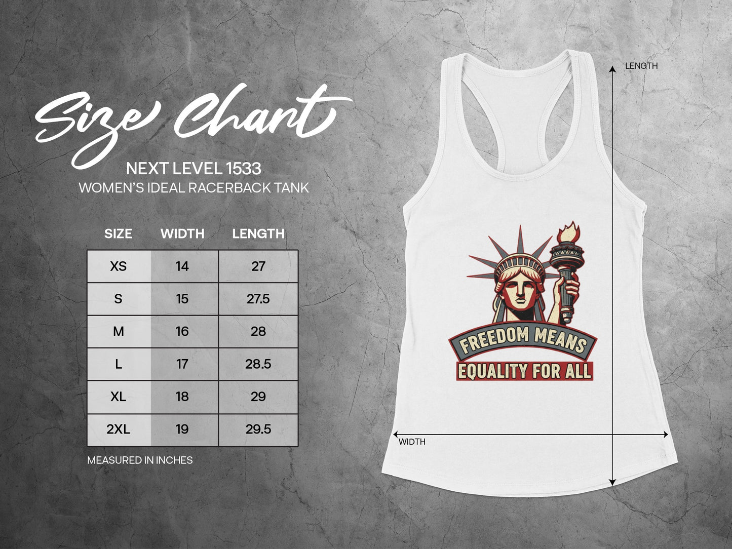 Freedom Means Equality For All Tank Top