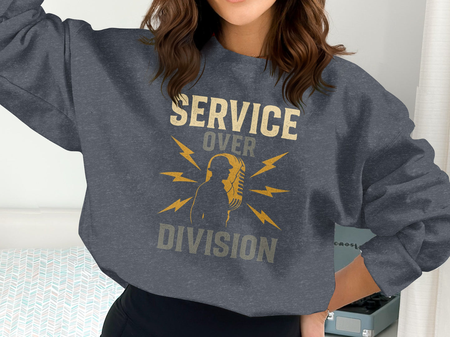 Service Over Division Graphic Long Sleeve Shirt product