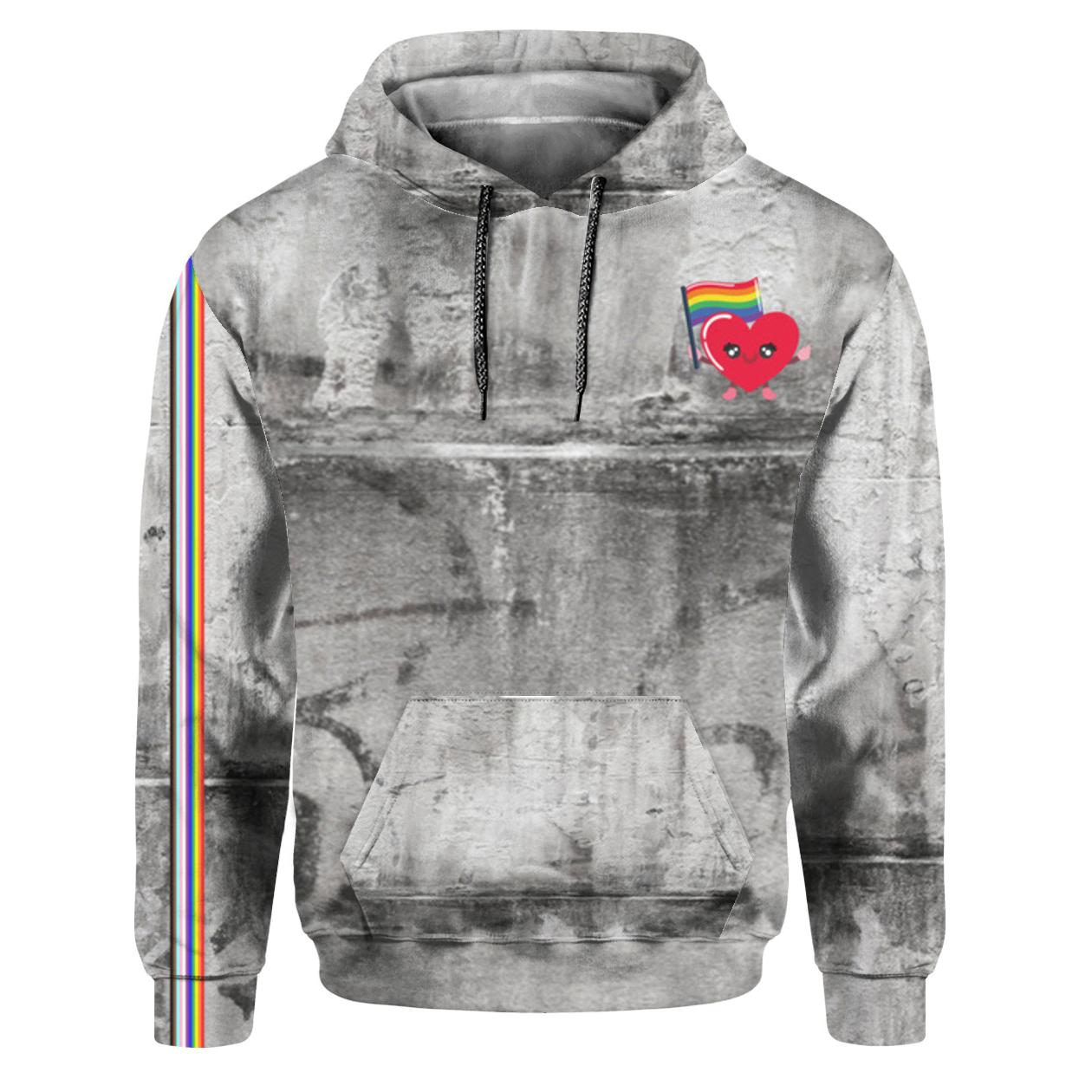 Pride LGBTQ Cropped Top Hoodie #FDT Bold Statement Tee for Activists