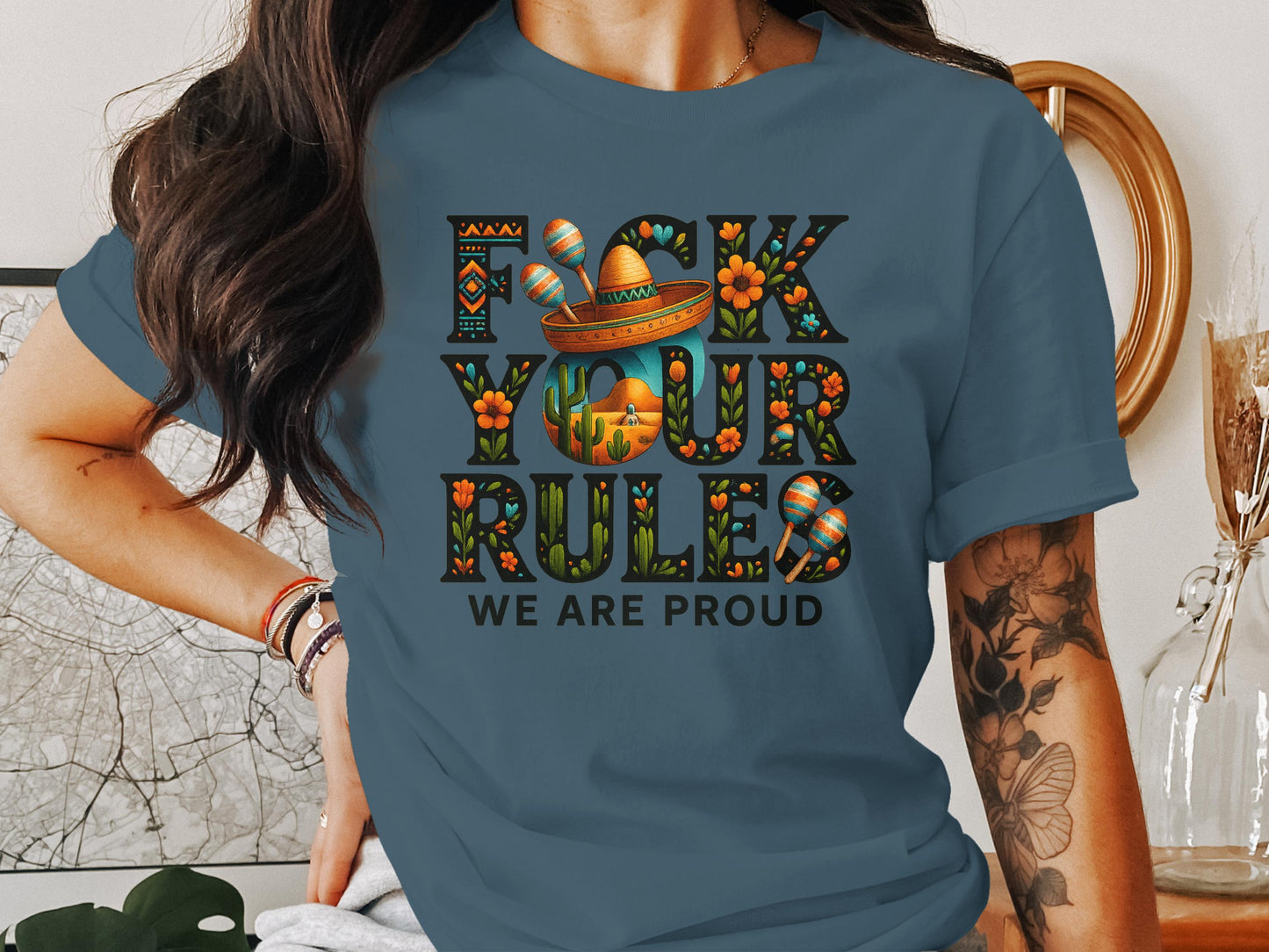Colorful Statement Graphic T-shirt for Bold Style product type