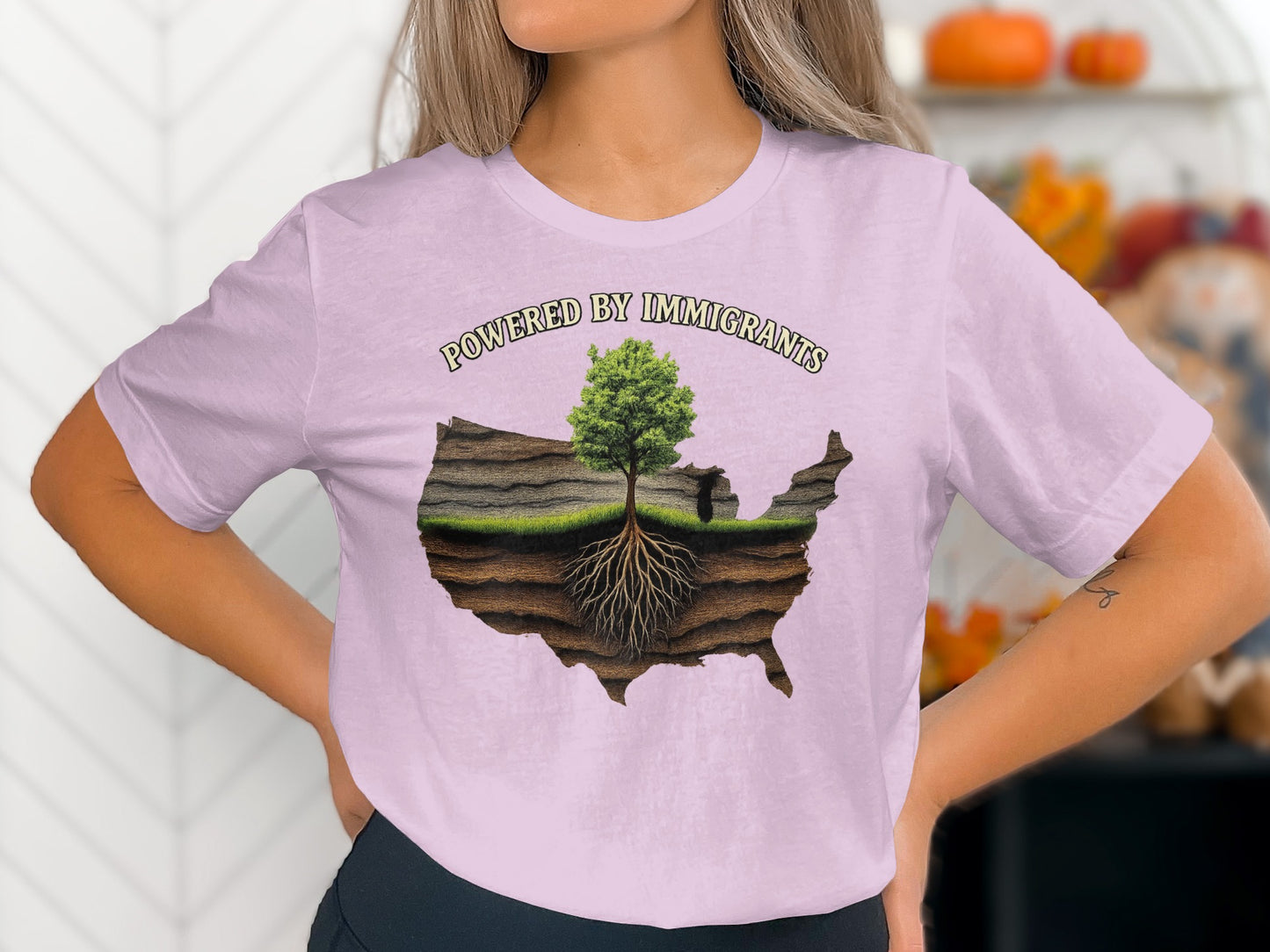 Powered by Immigrants Graphic T-Shirt product