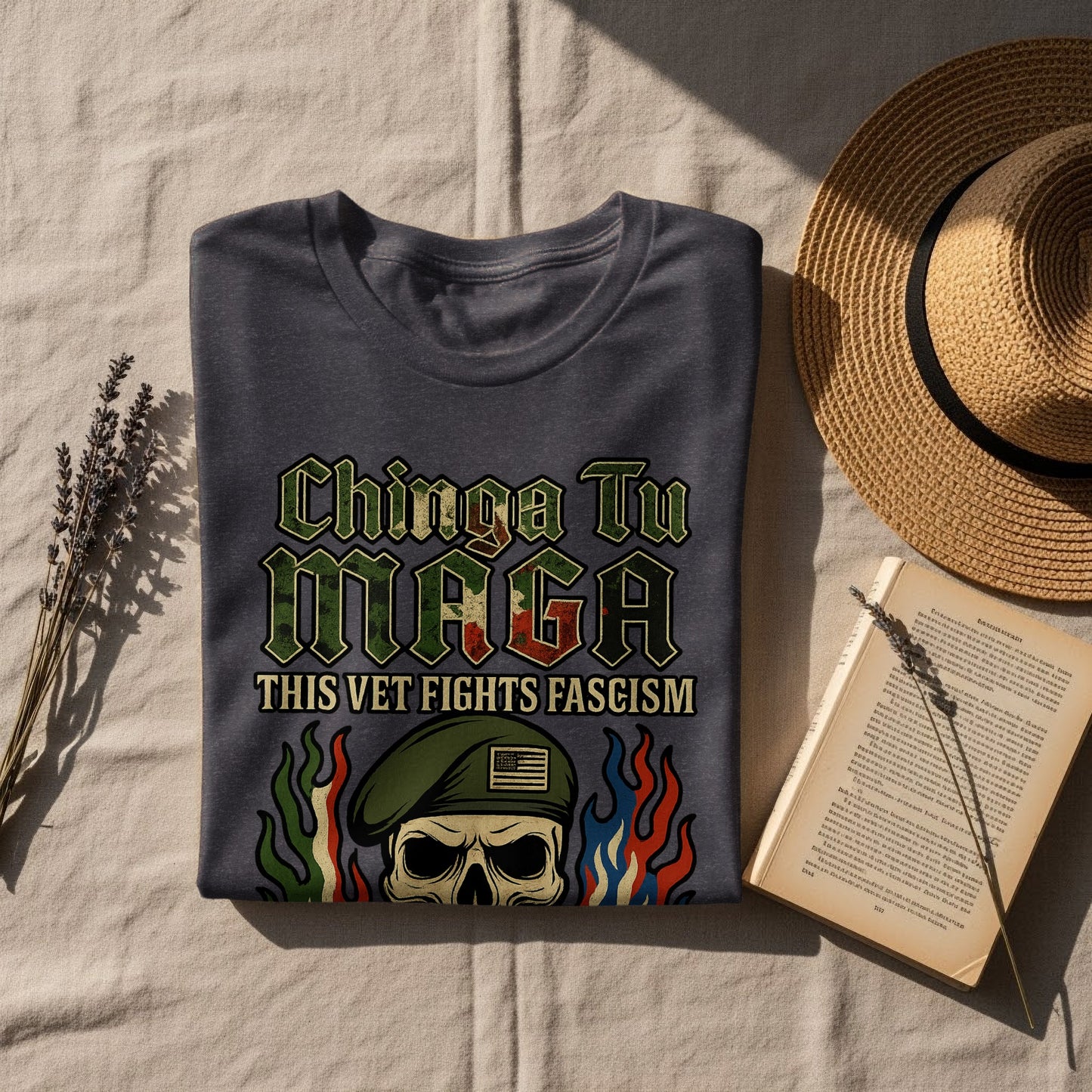 Chinga Tu MAGA This Vet Fights Fascism Shirt product