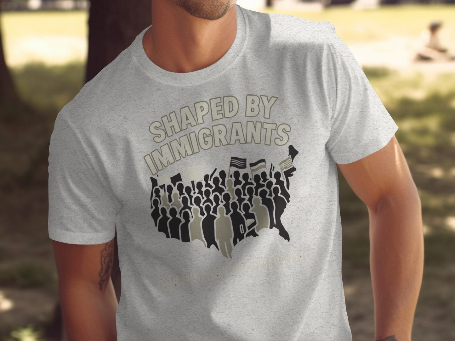 Shaped by Immigrants Graphic T-Shirt product type