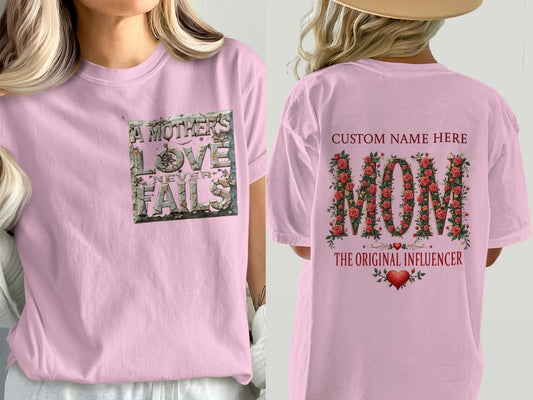 Custom Mother's Love Never Fails Mom Influencer product