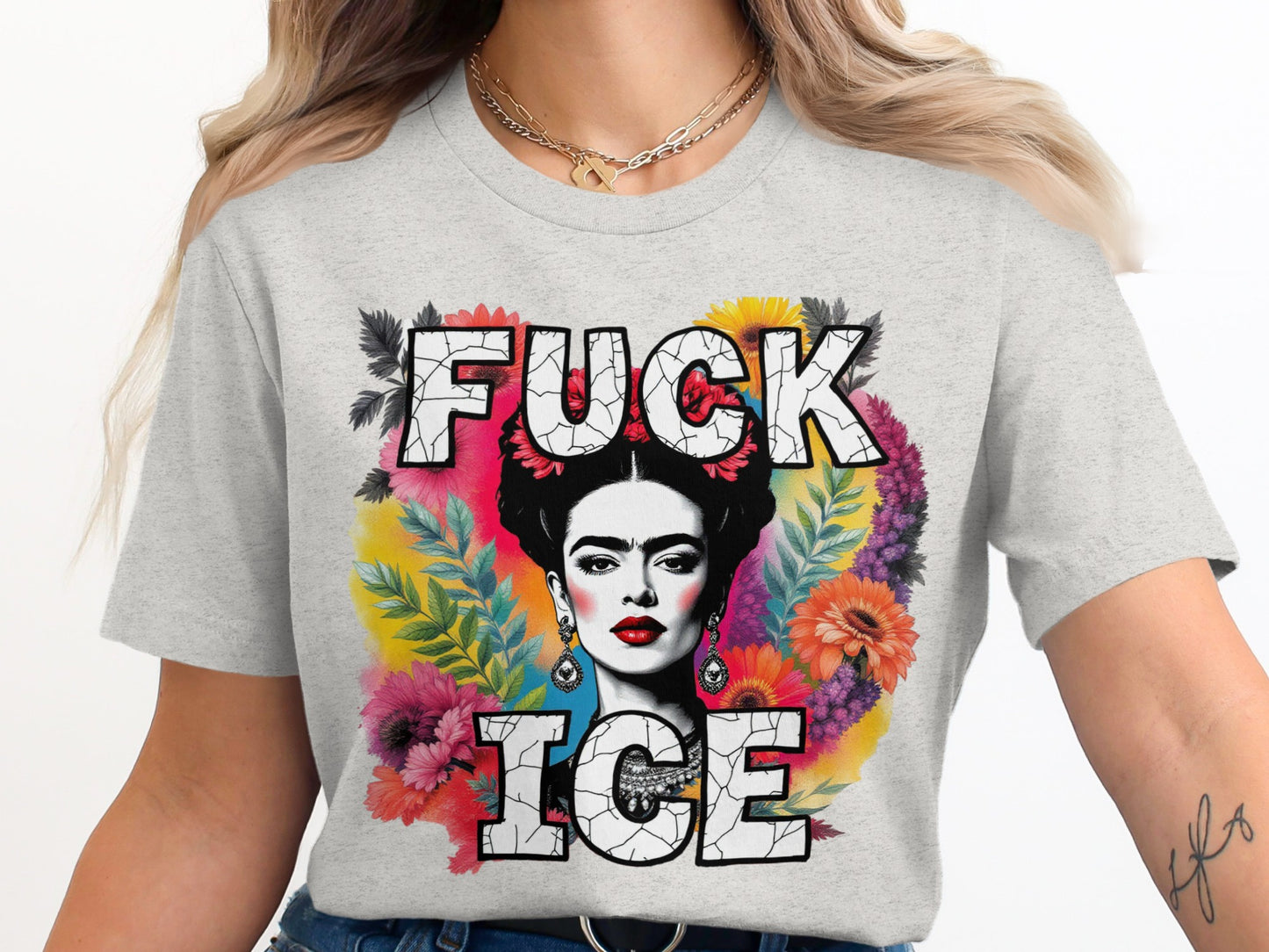 Bold Graphic Frida Kahlo Statement T-shirt product type