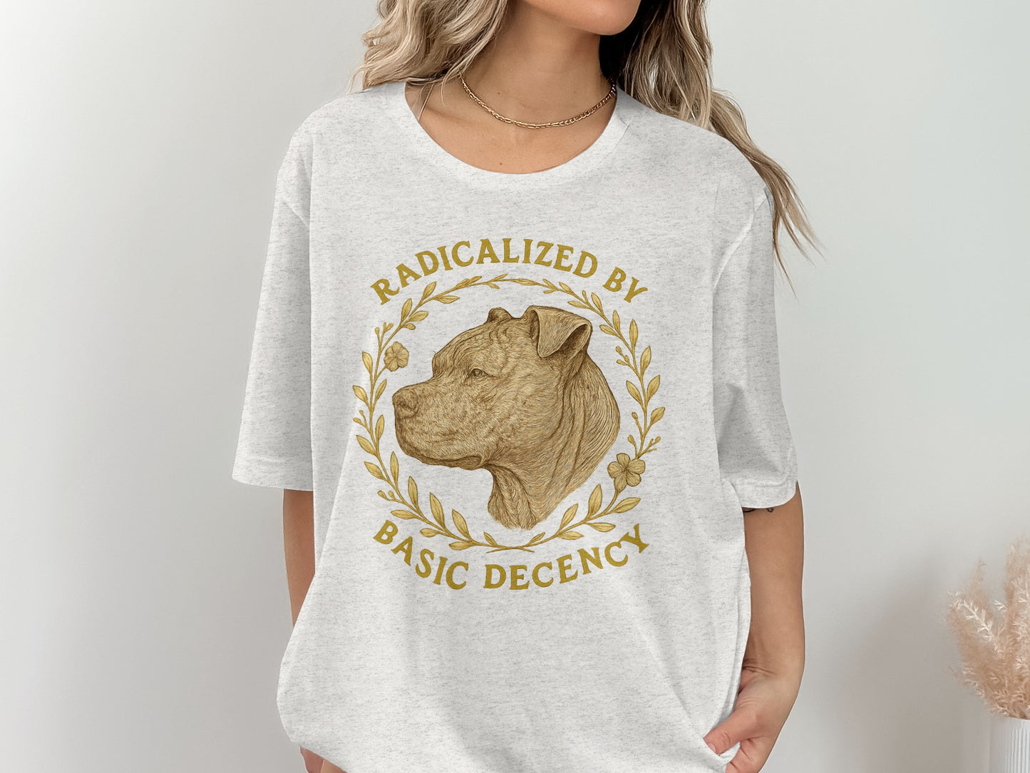 Radicalized By Basic Decency Graphic Tee product