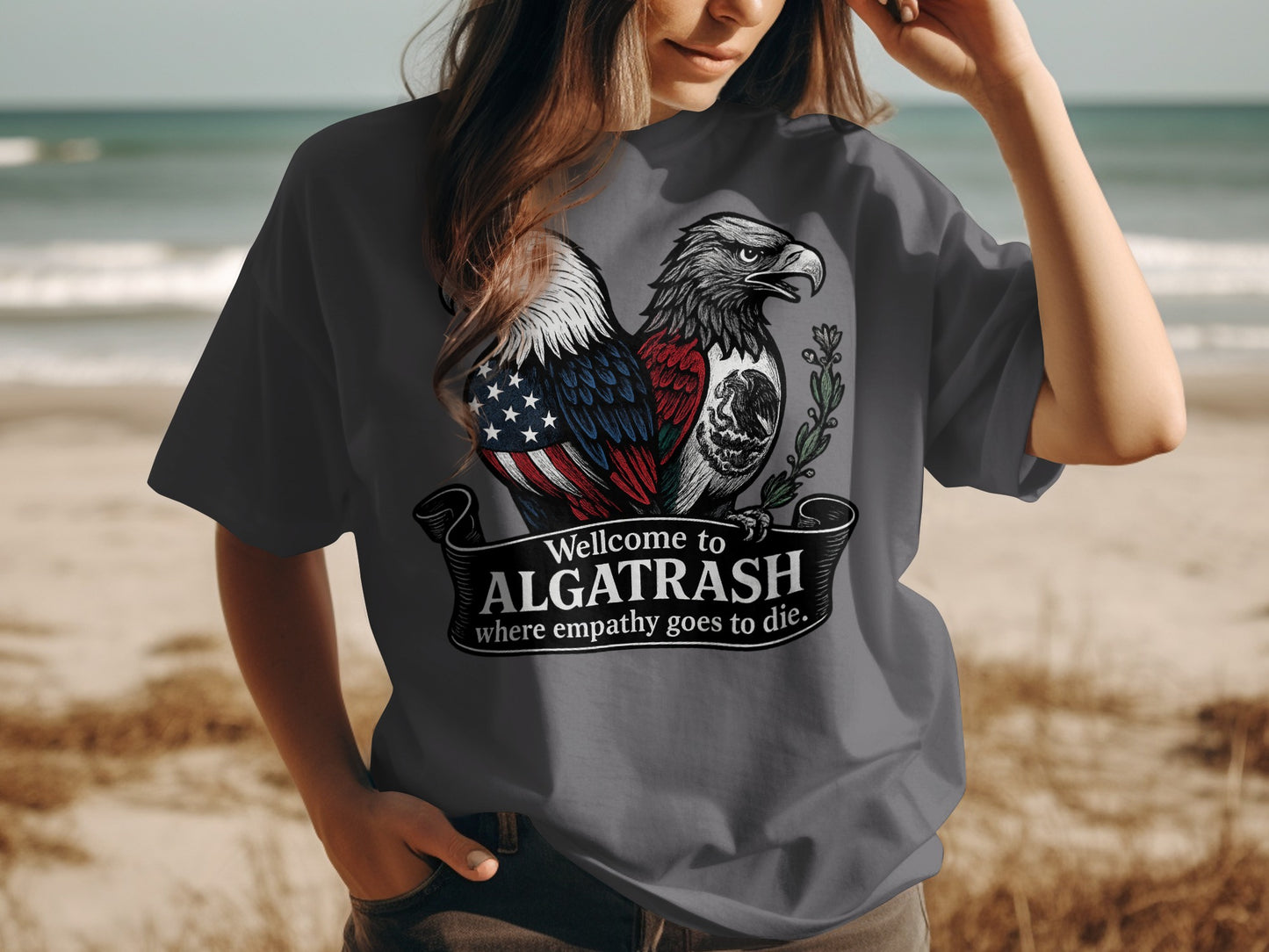 Welcome to Algatrash Eagle Graphic T-shirt product