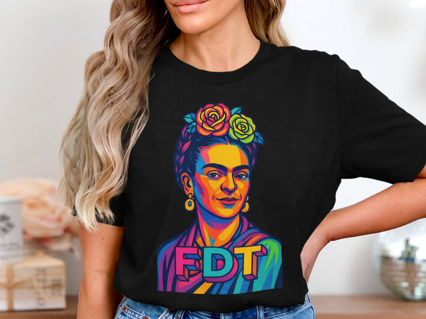 Colorful FDT Portrait Art Graphic Tee shirt product