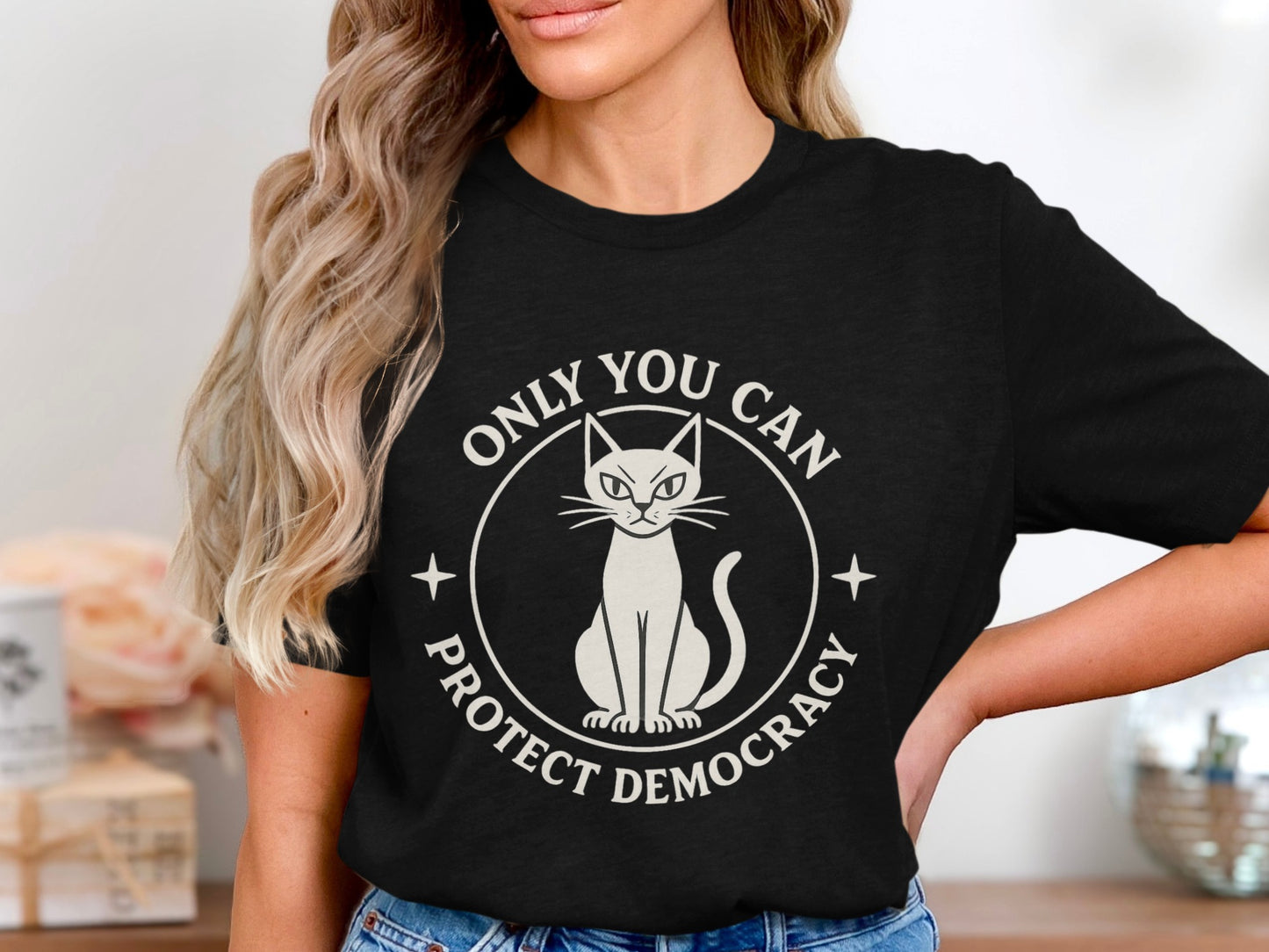 Only You Can Protect Democracy Cat product type