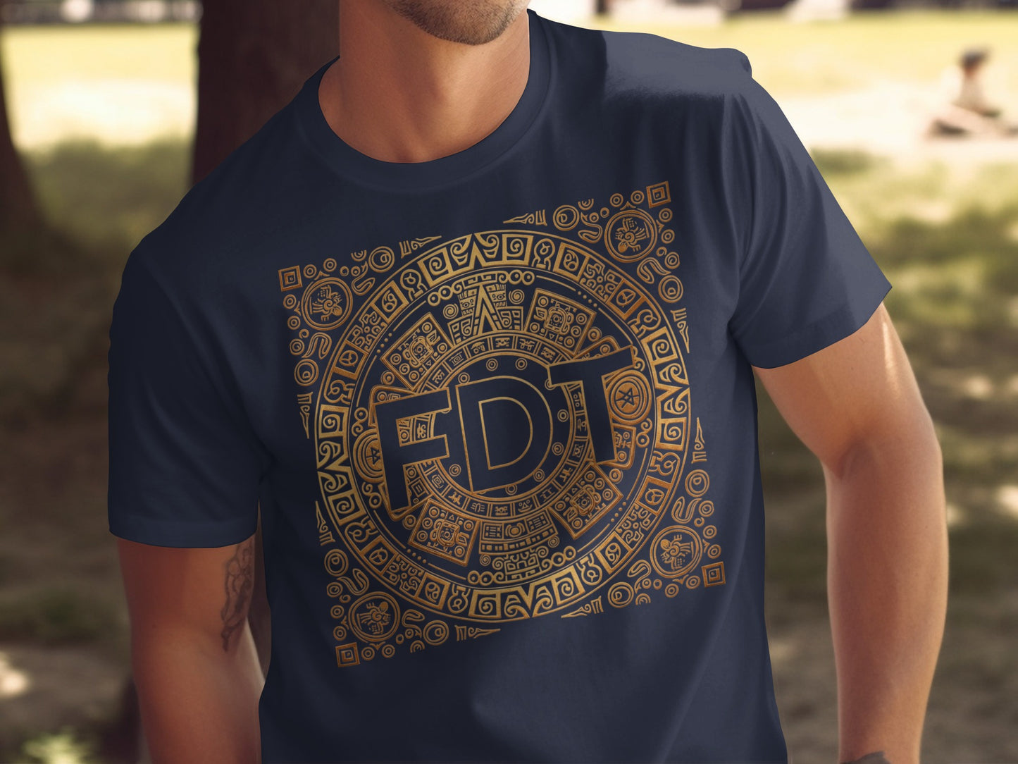 Stylish Aztec Pattern FDT Design T-shirt product