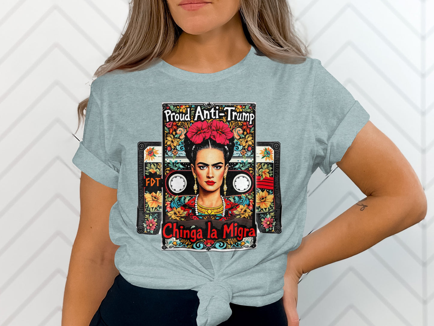 Proud Anti-Trump Chinga la Migra Graphic Tee product