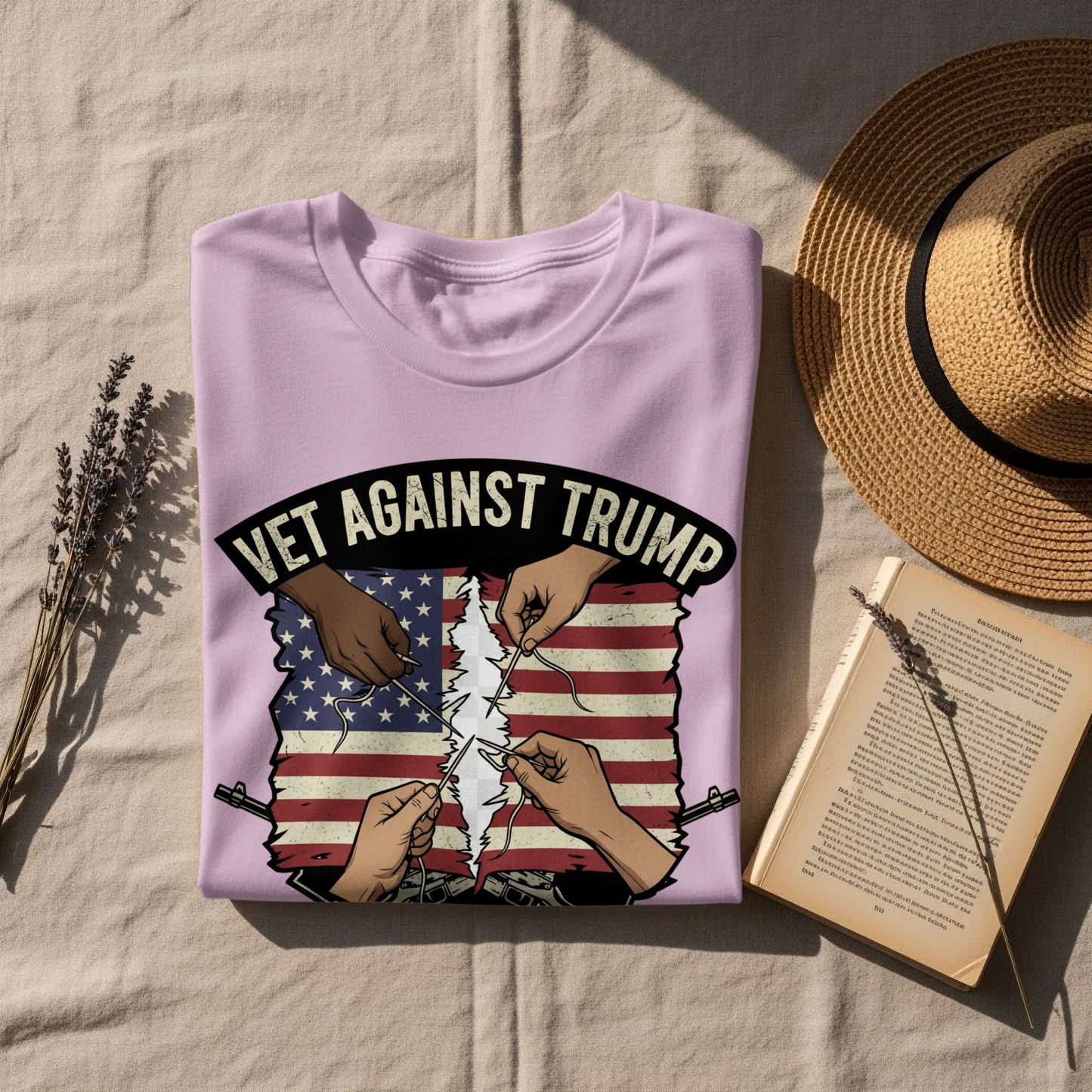 Vet Against Trump Graphic Print Shirt product type