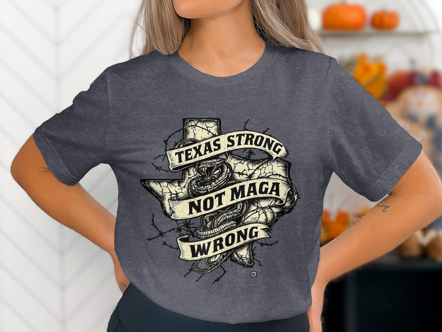 Texas Strong Not Maga Wrong Graphic T-shirt product type