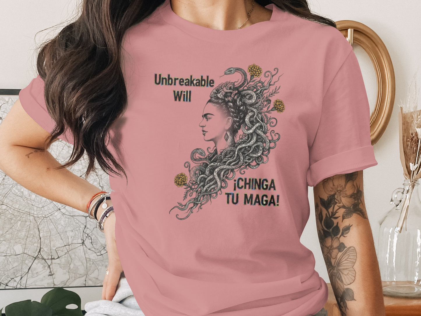 Unbreakable Will Chinga Tu Maga design t-shirt product