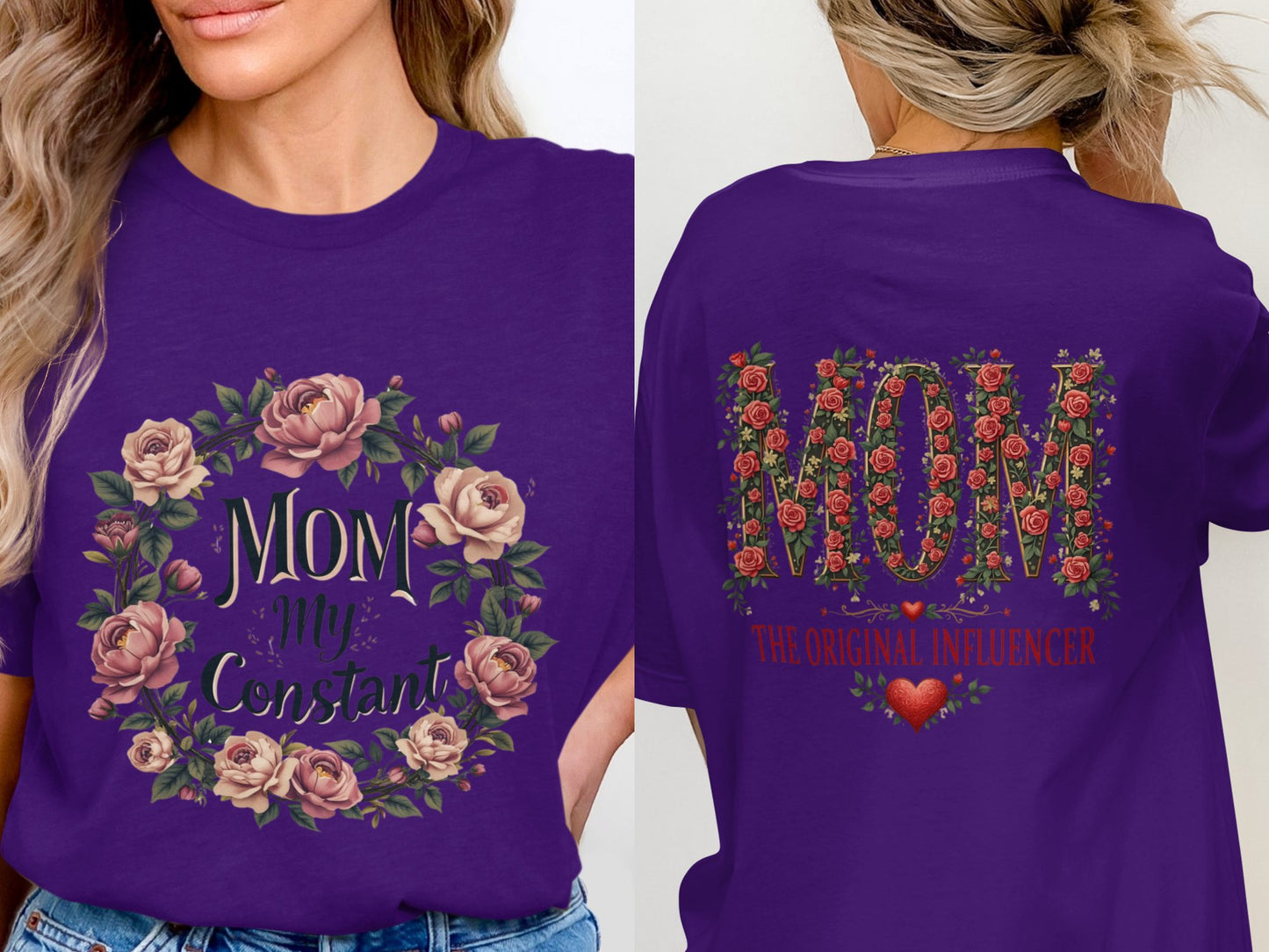 Floral Design Purple Mom The Original Influencer product type