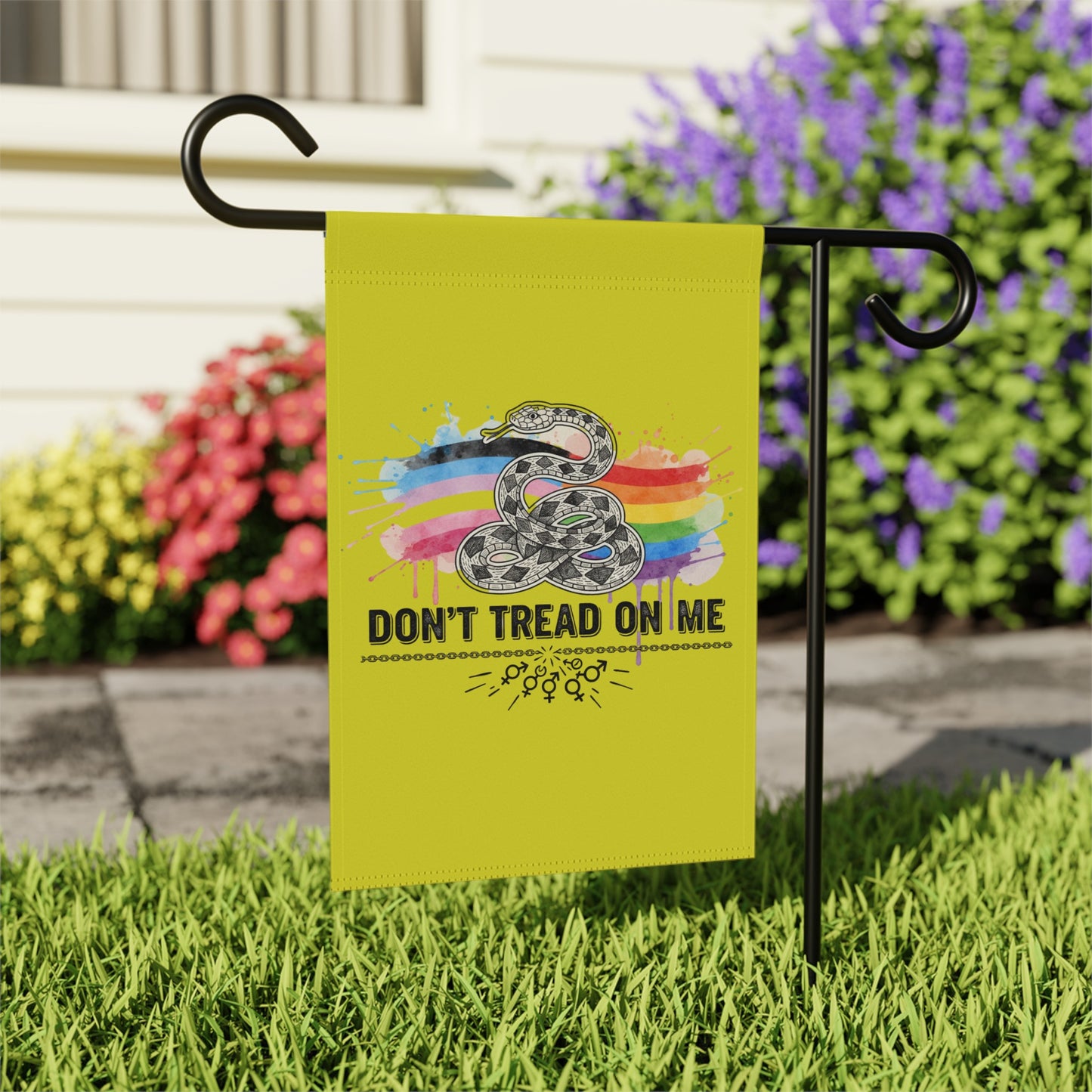 Don't Tread On Me Colorful Yard Flag product type