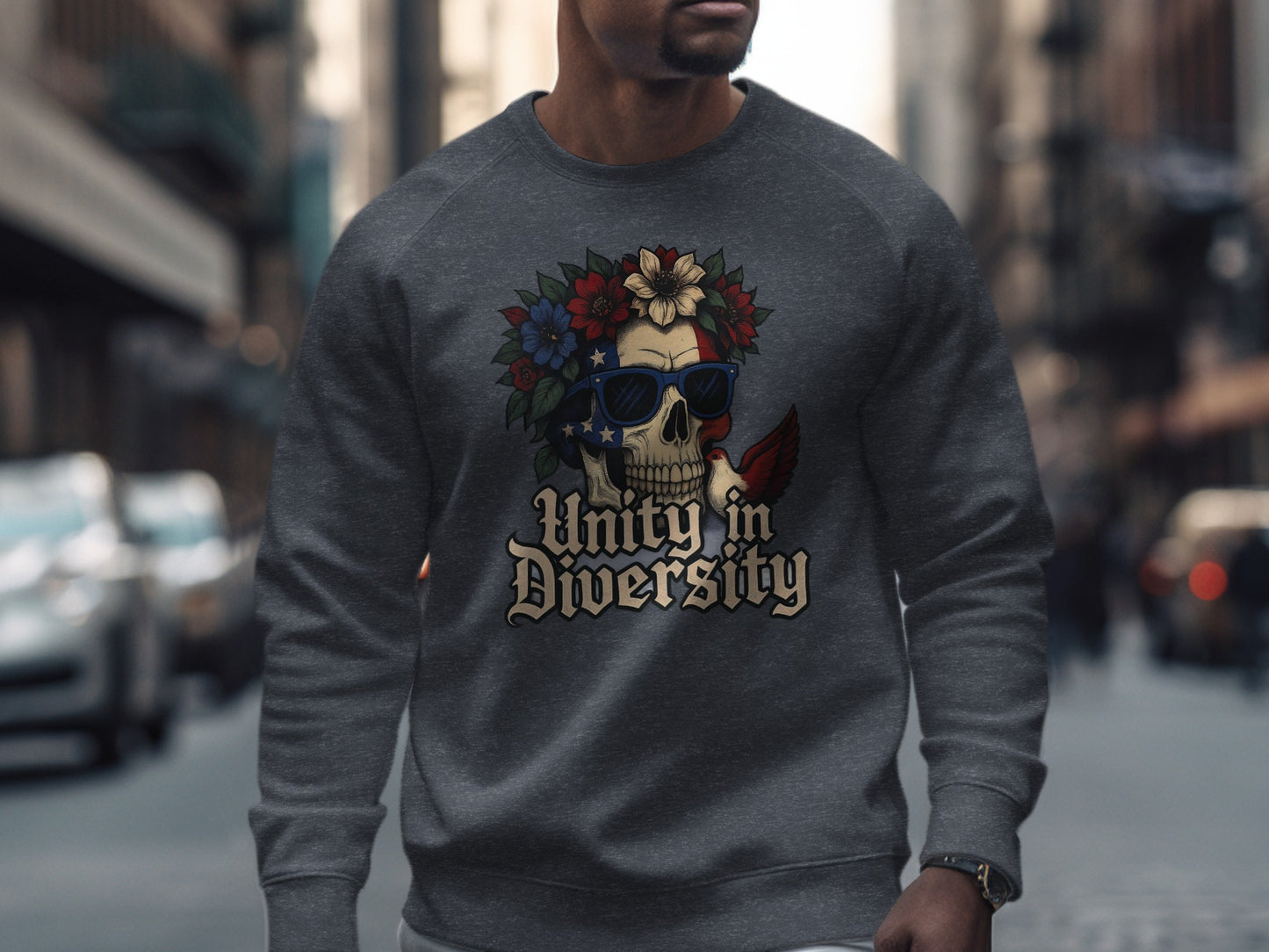 Unity in Diversity Skull Design Sweatshirt product
