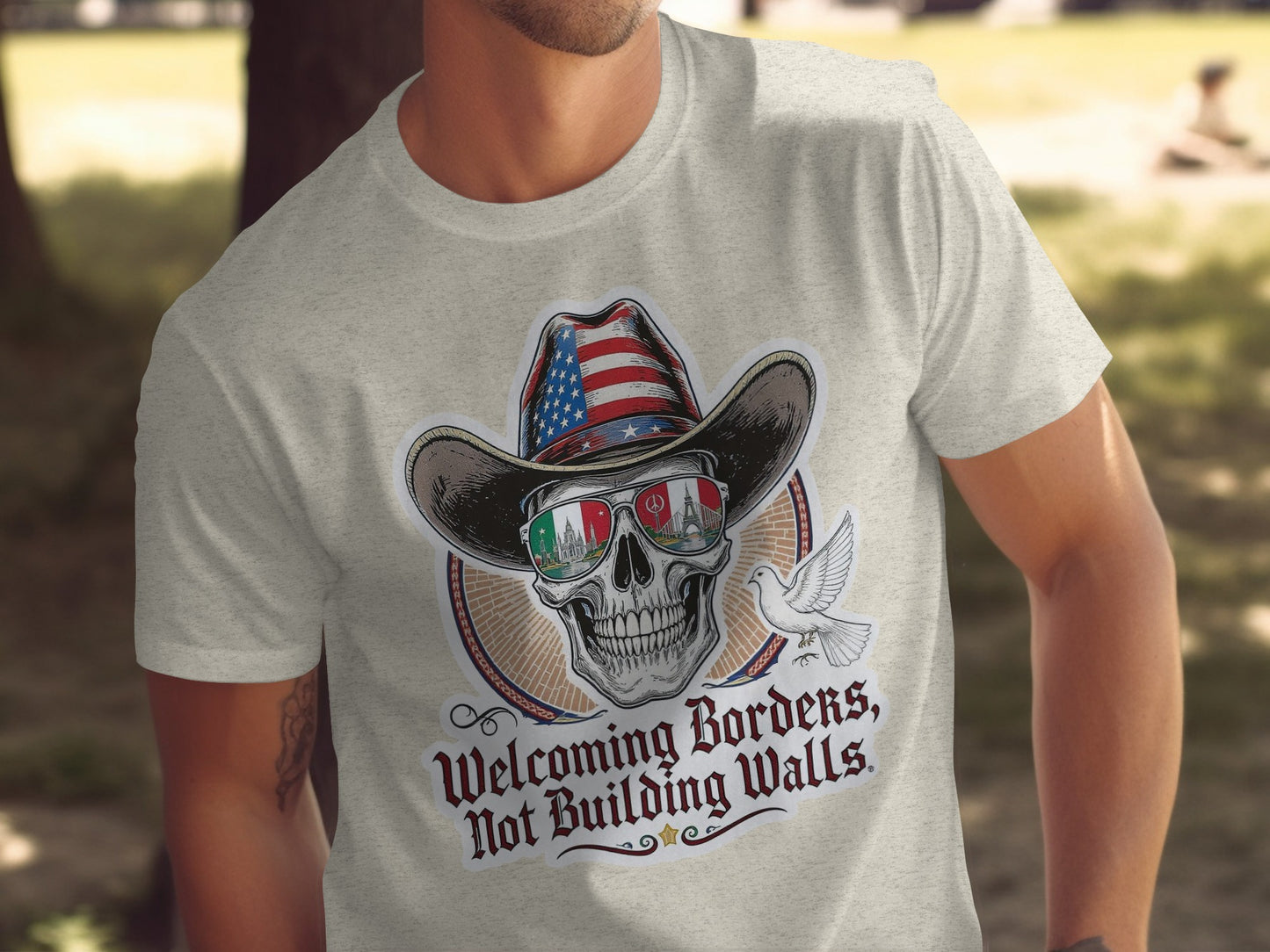 Welcoming Borders Not Building Walls Shirt product
