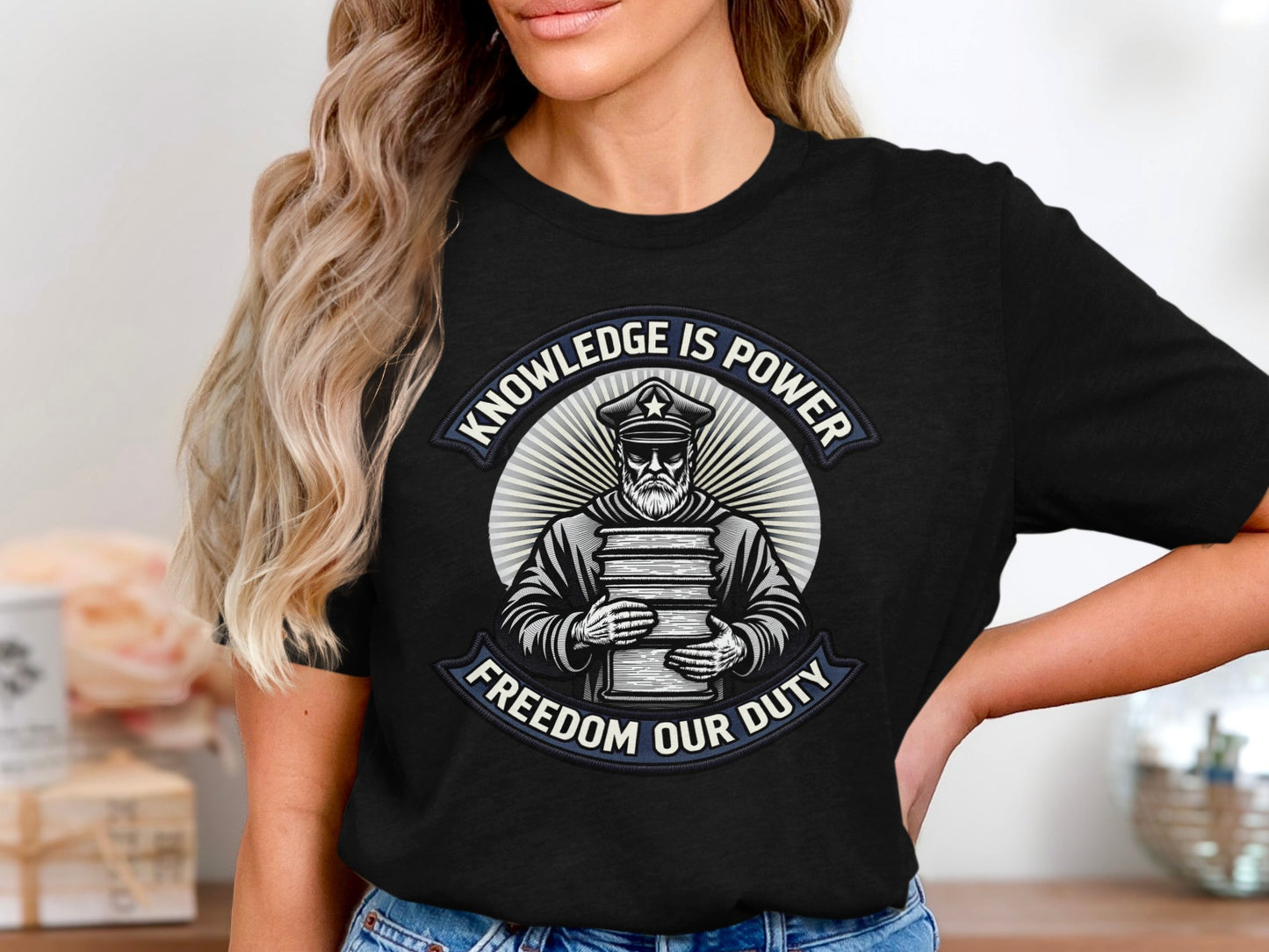 Knowledge Is Power Freedom Our Duty T-shirt
