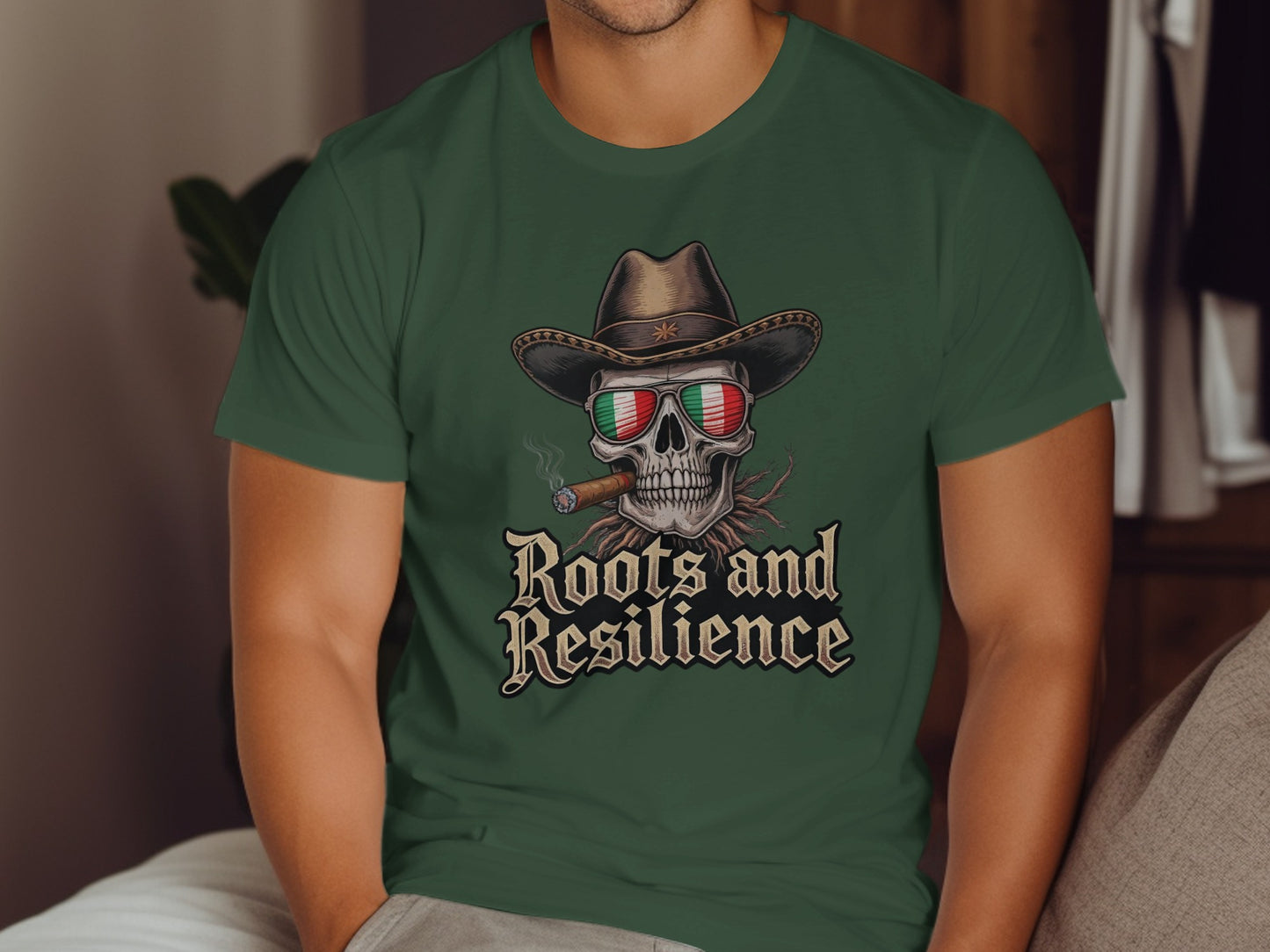 Roots and Resilience Skull Cowboy T-Shirt product