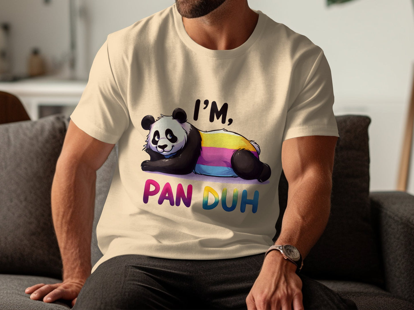 I'm Pan Duh Funny Panda Design T-shirt Men Women product type
