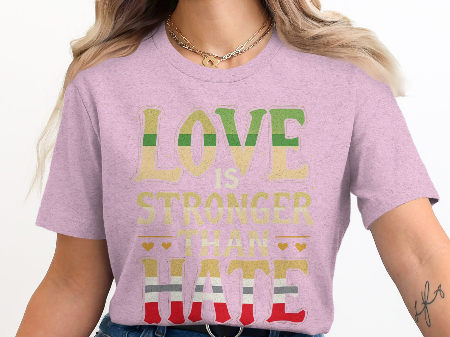 Love Is Stronger Than Hate Graphic T-Shirt product type