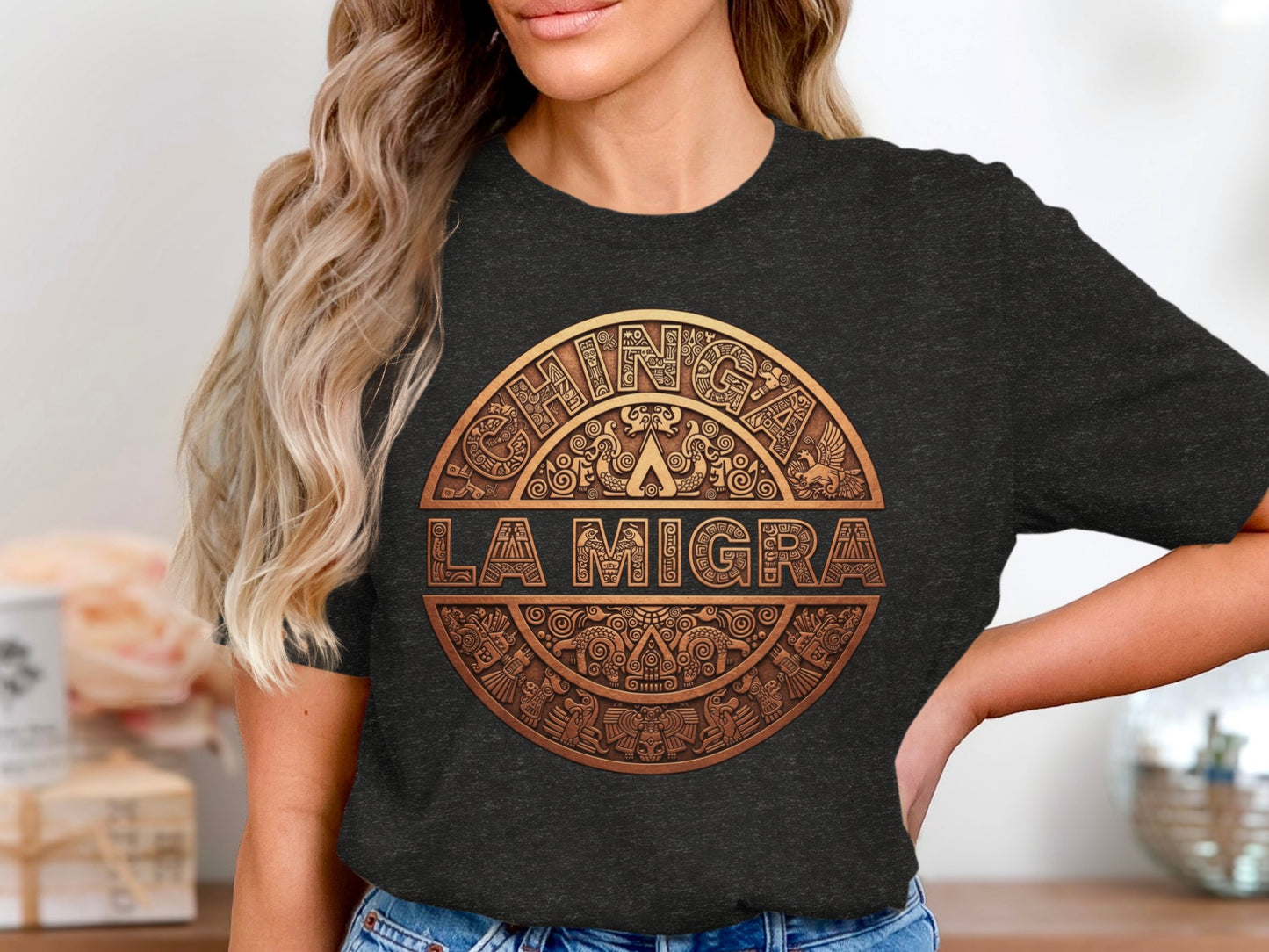Stylish Chinga La Migra Graphic Tee Shirt product type