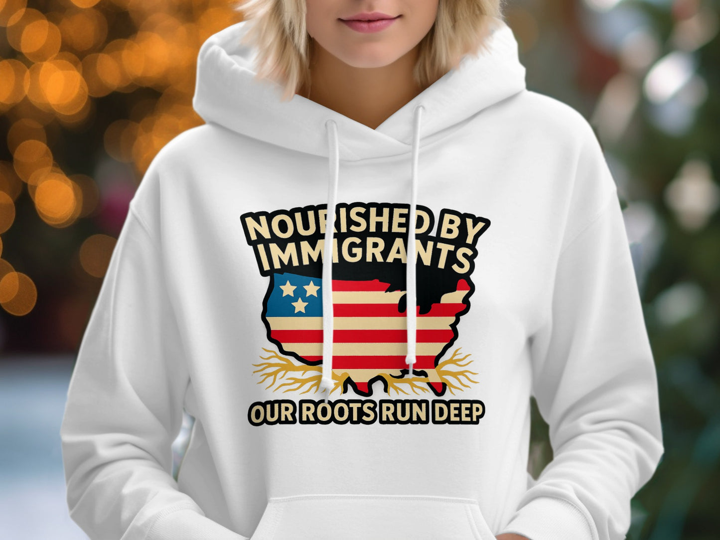 Nourished By Immigrants Our Roots Run Deep hoodie