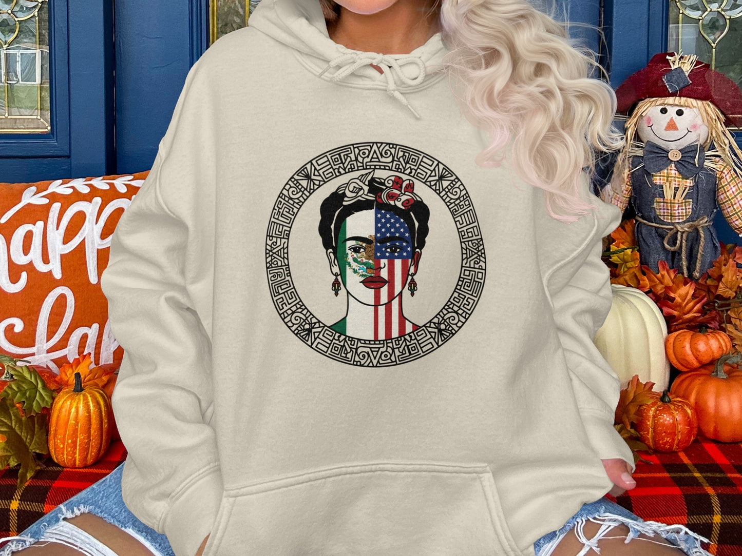 Unique Frida Kahlo American Flag Hoodie product