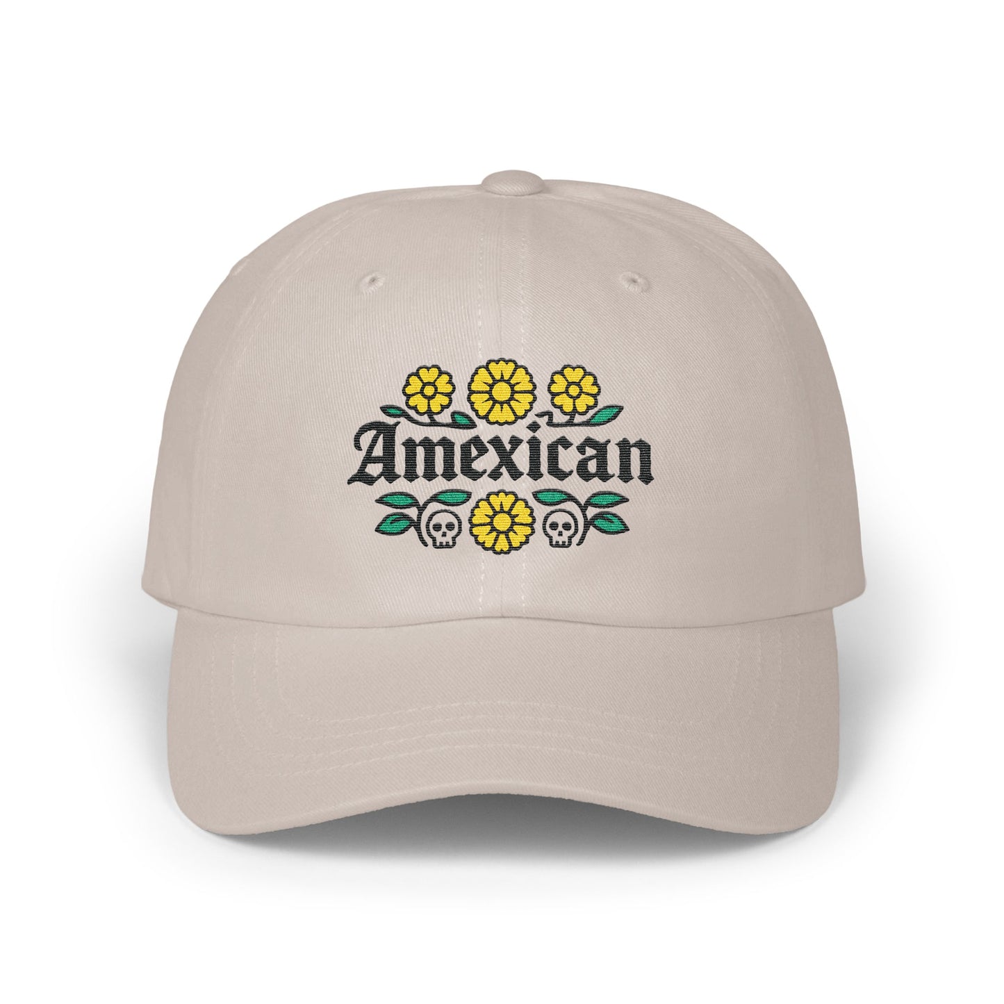 Mexican Skull Flower Design Baseball Cap product type