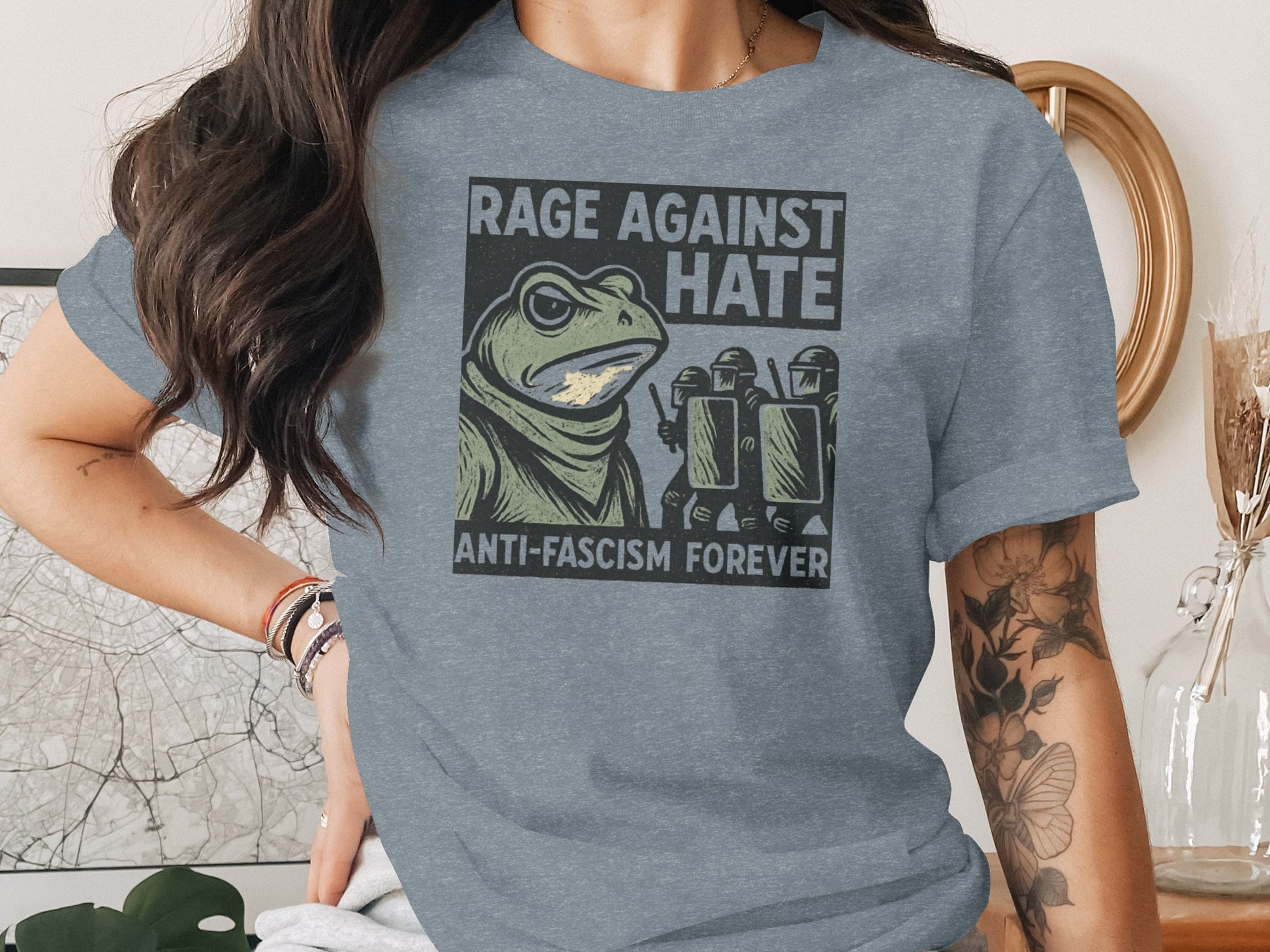 Rage Against Hate Anti-Fascism Forever T-Shirt