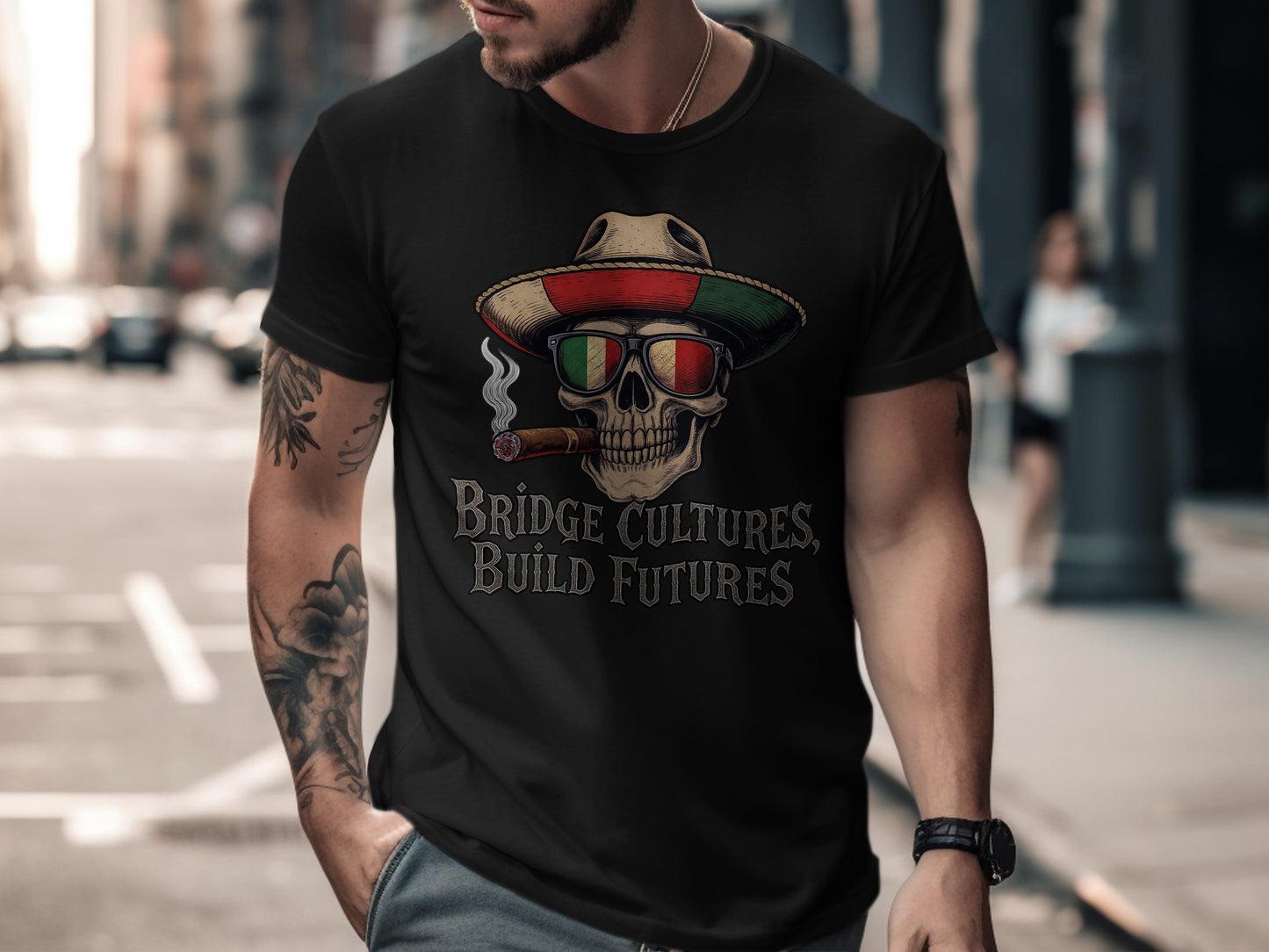 Bridge Cultures Build Futures Graphic T-Shirt product