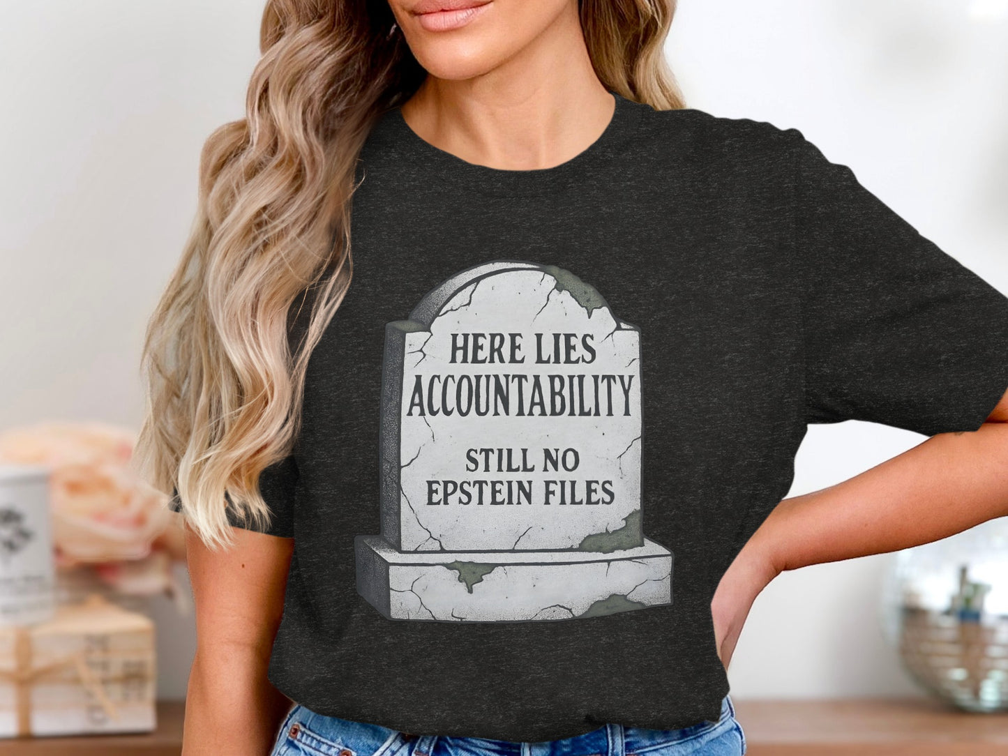 Novelty Shirt with Humorous Accountability Tombstone product