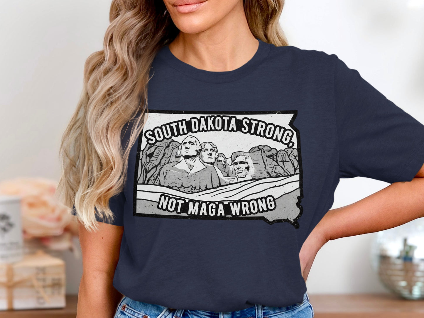 South Dakota Strong Not MAGA Wrong Graphic Tee product