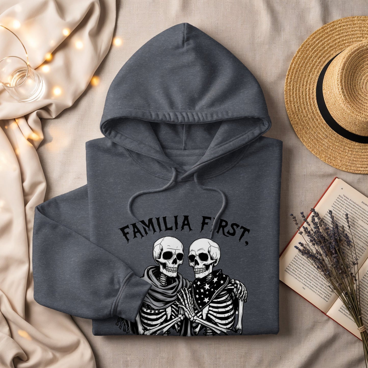 Familia First Skeleton Hooded Sweatshirt product type