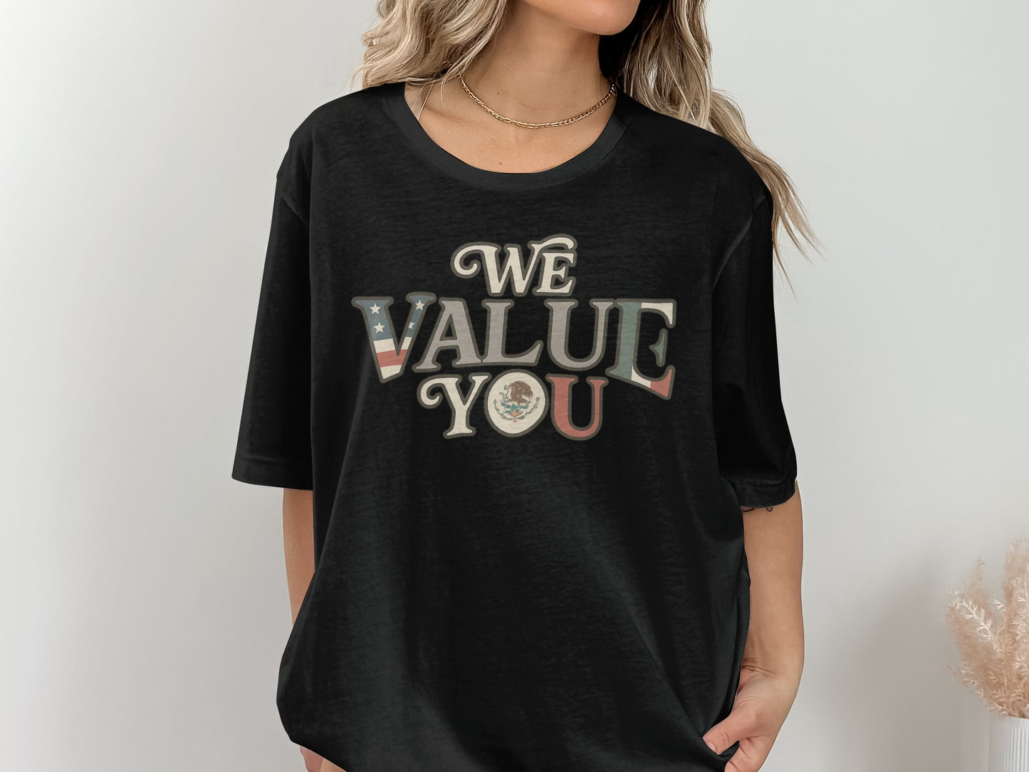 We Value You Graphic Tee Casual Style Product