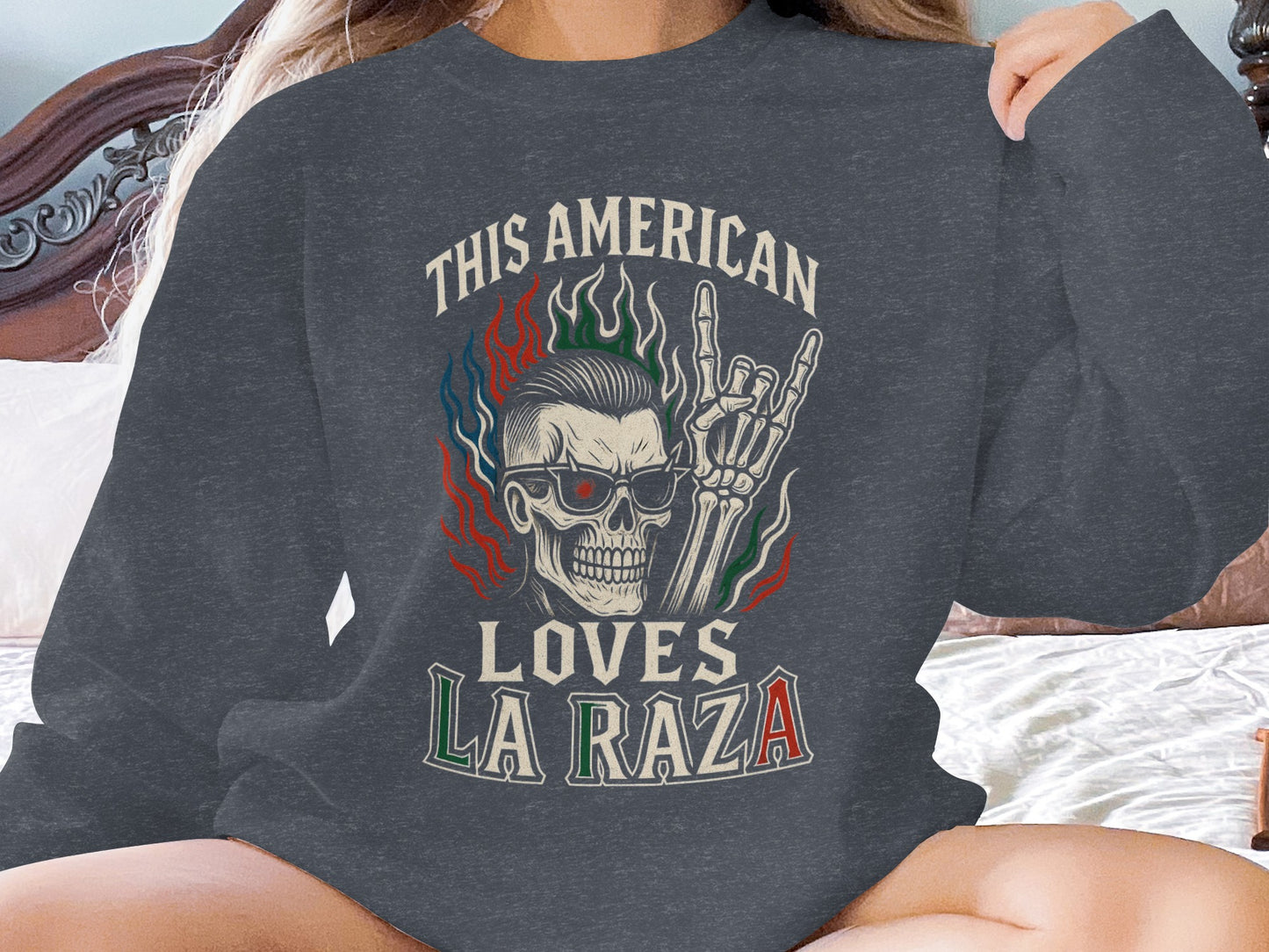 This American Loves La Raza Graphic Sweatshirt product