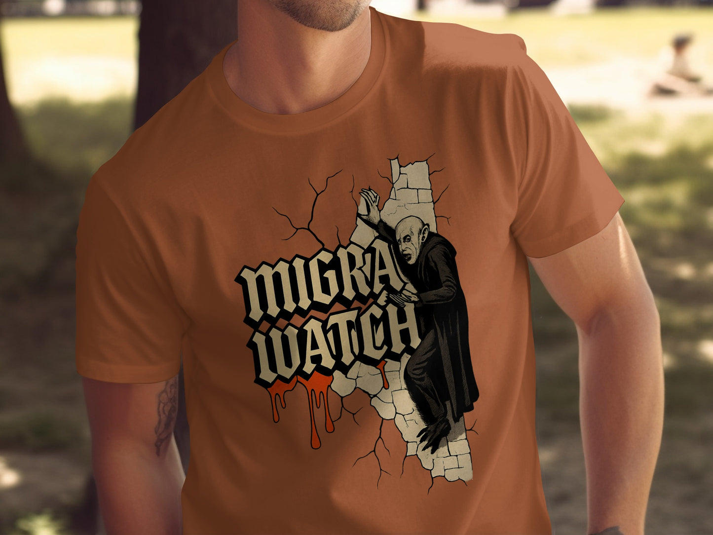 Migra Watch Creepy Figure Graphic T-Shirt product type