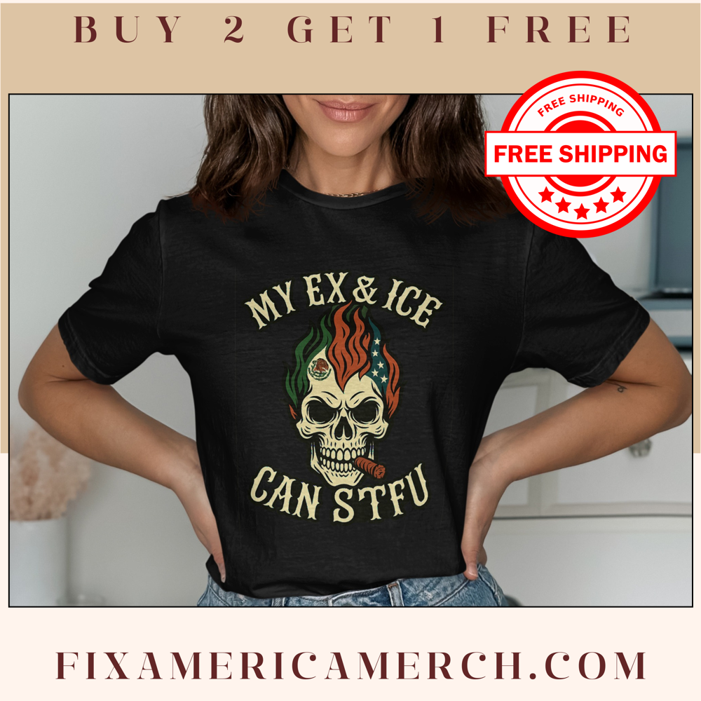 My Ex And Ice Can STFU Humorous T-Shirt Product