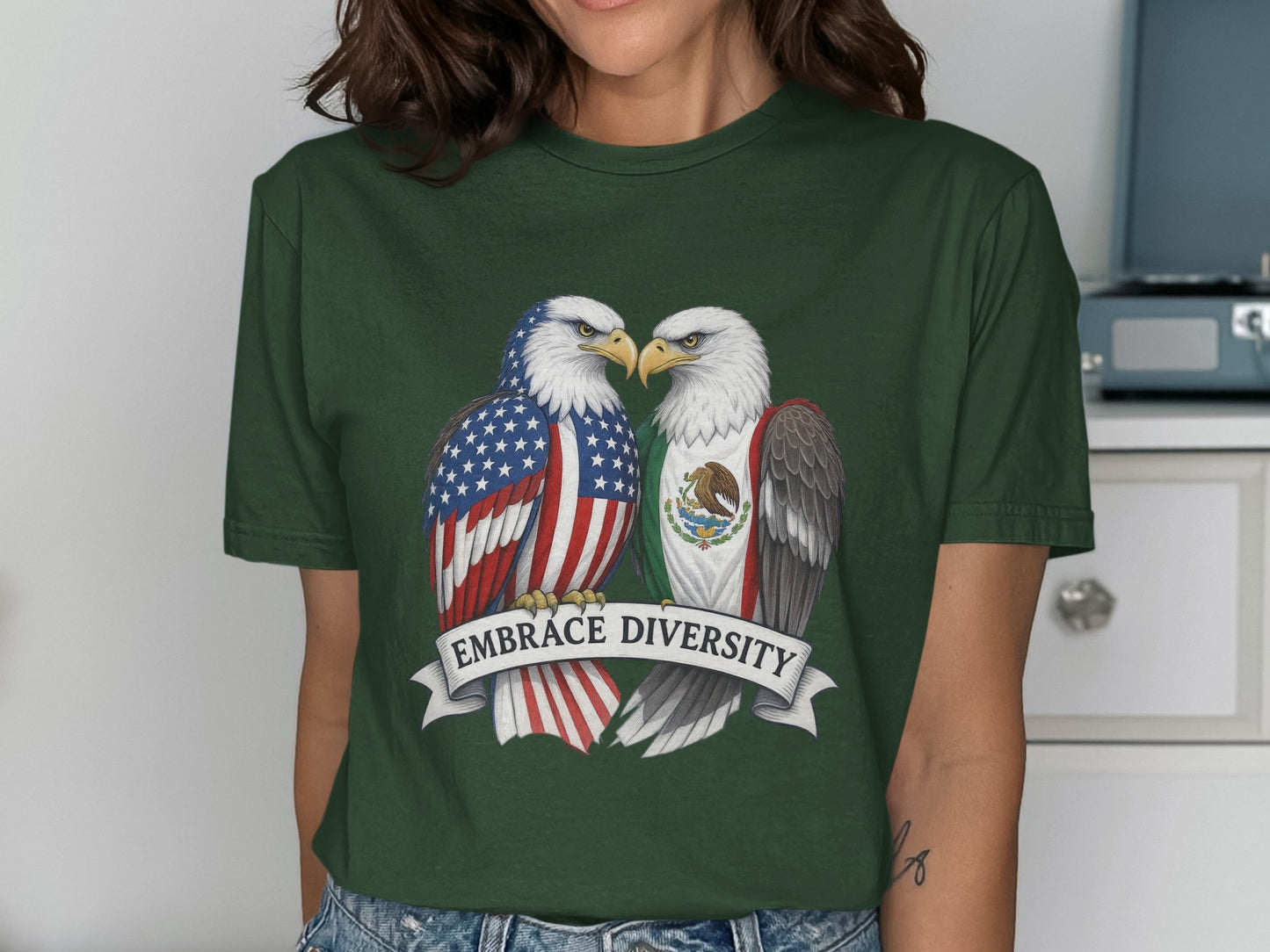 Embrace Diversity Bald Eagles Graphic Tee product type