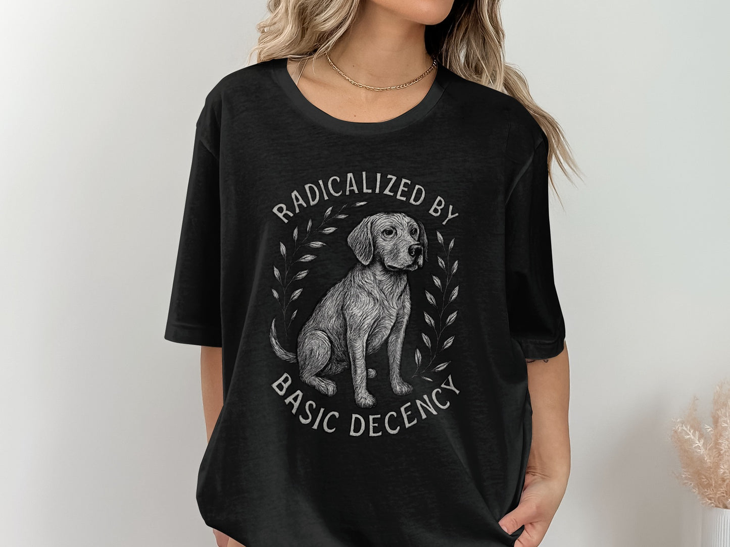 Radicalized by Basic Decency Statement T-Shirt product type