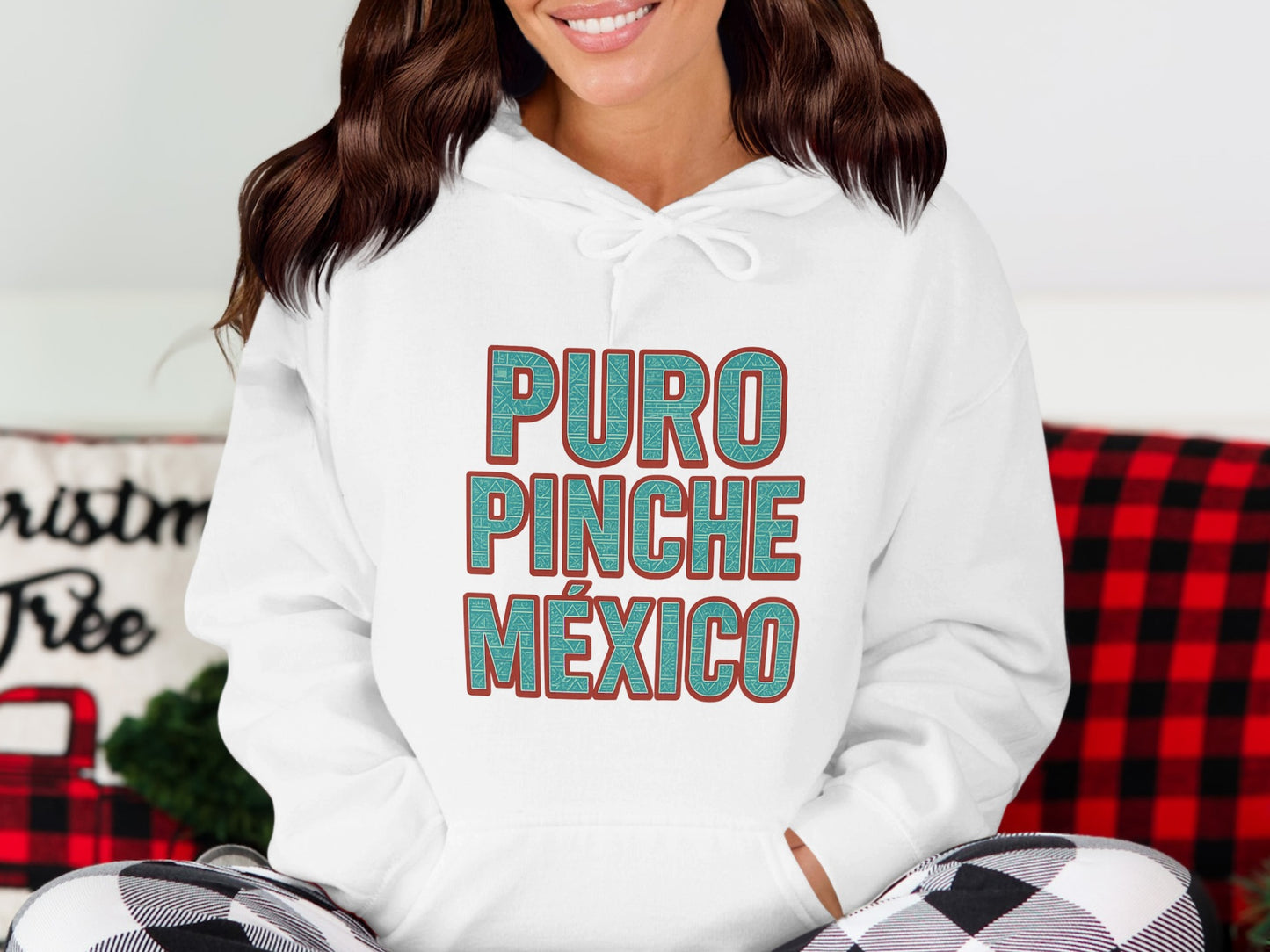 Puro Pinche México Hoodie with Vibrant Text product type